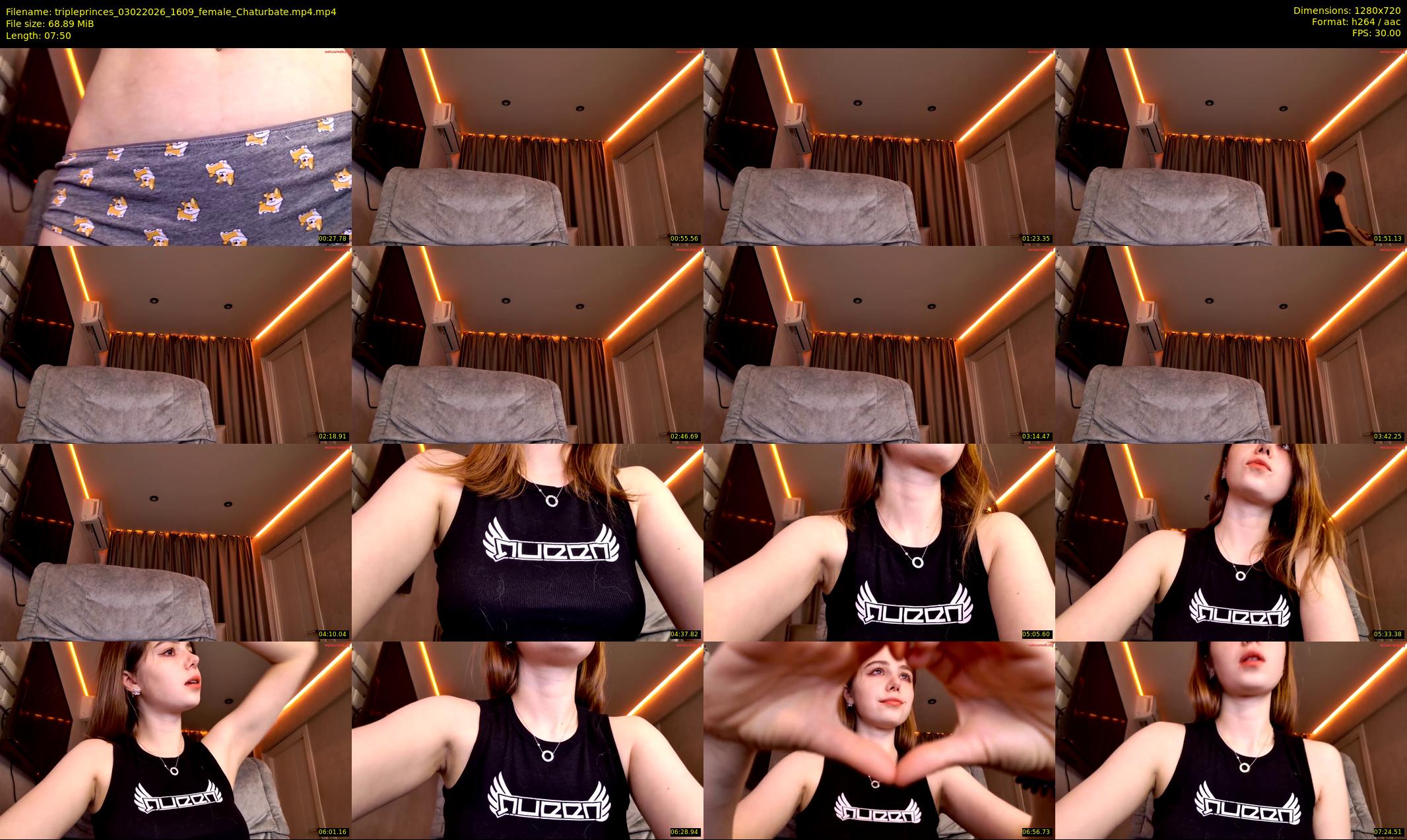 tripleprinces — 8 minute Chaturbate female cam show recording, 720p, Feb 3, 2026