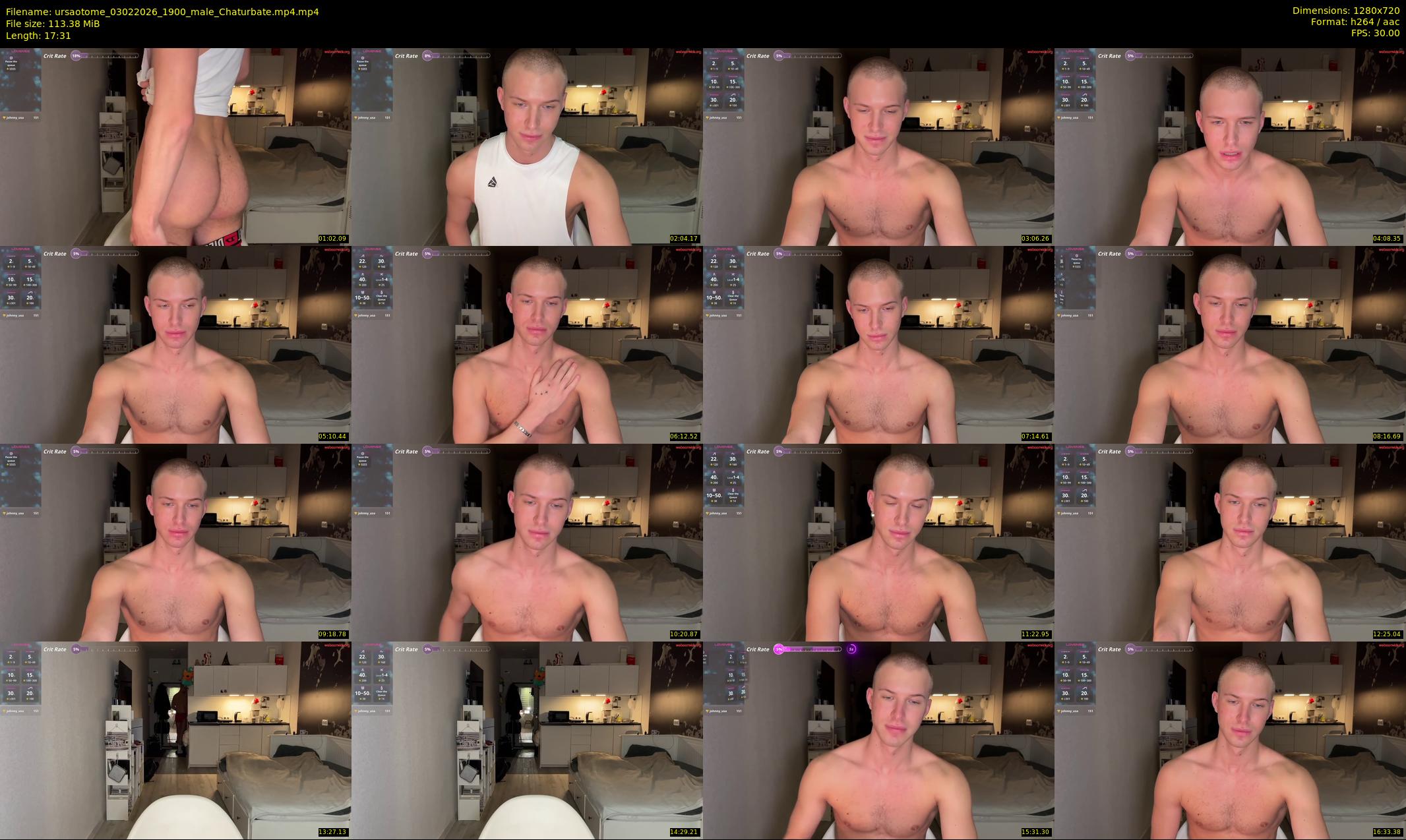 ursaotome — 18 minute Chaturbate male cam show recording, 720p, Feb 3, 2026