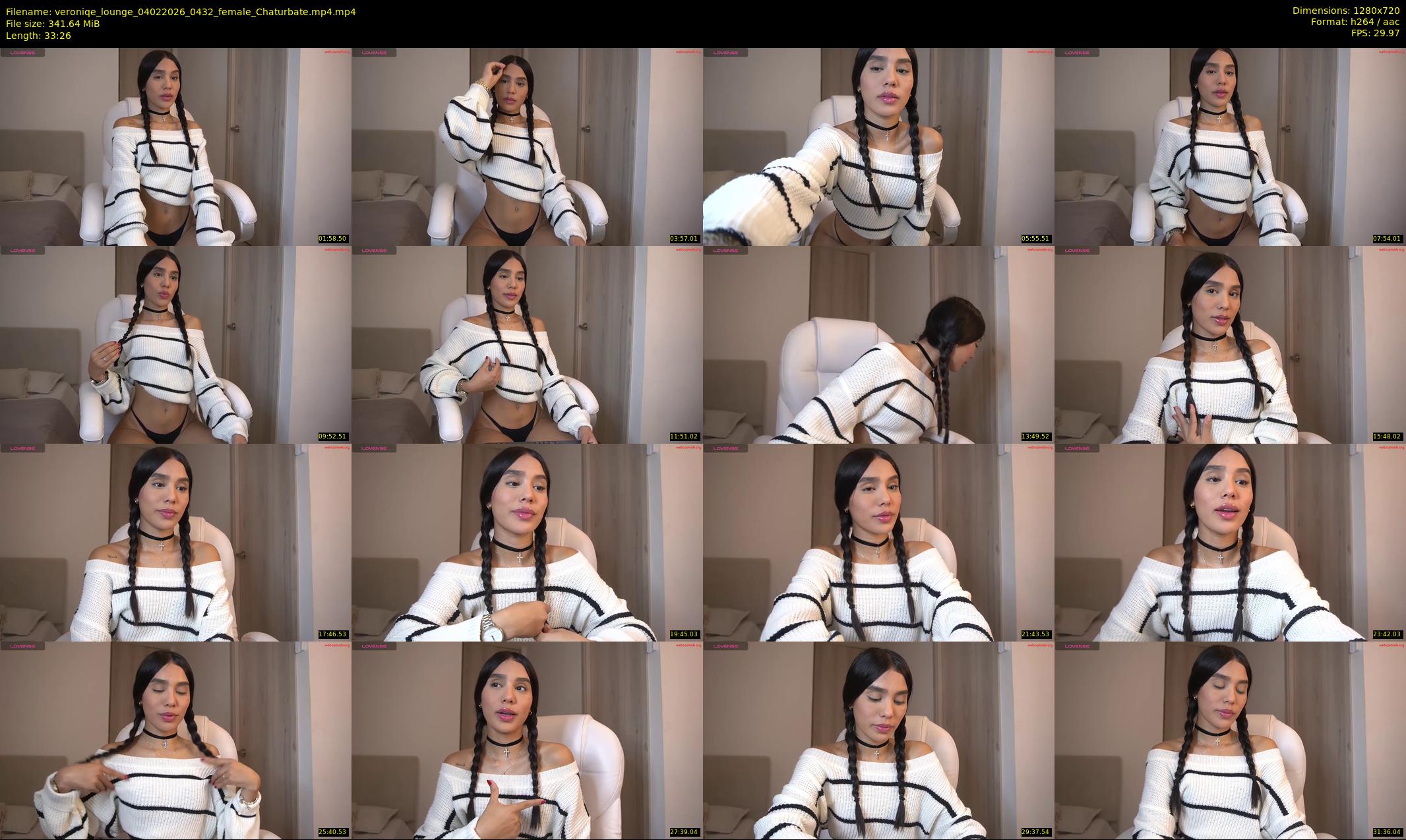 veroniqe_lounge — 34 minute Chaturbate couple cam show recording, 720p, Feb 4, 2026