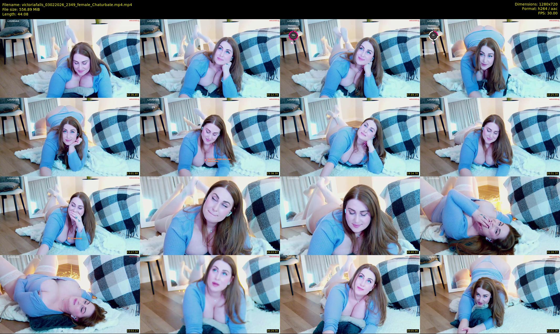 victoriafalls — 45 minute Chaturbate female cam show recording, 720p, Feb 3, 2026