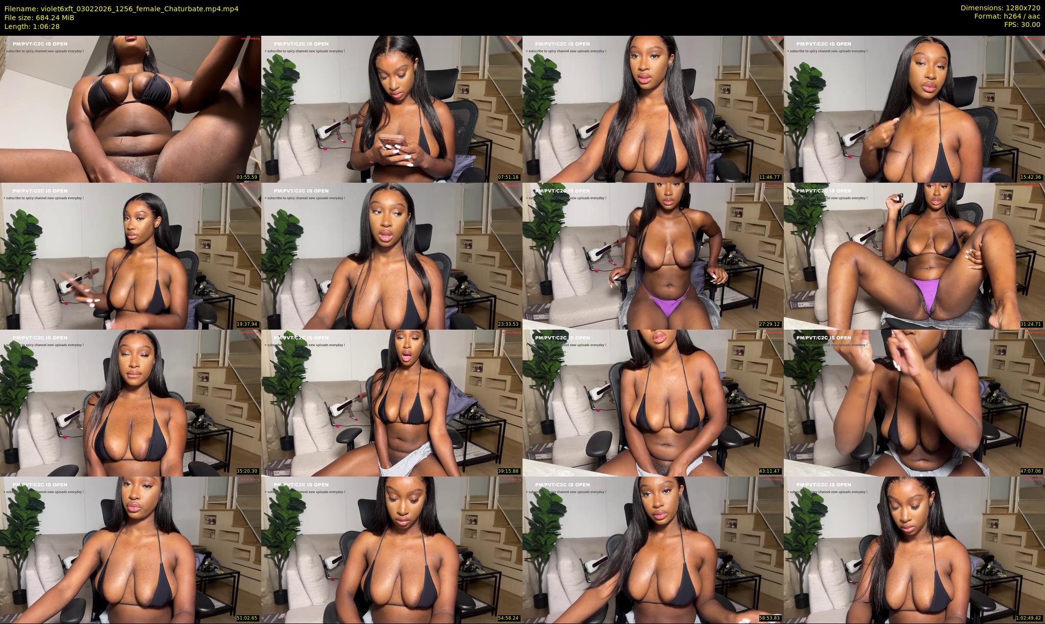 violet6xft — 67 minute Chaturbate female cam show recording, 720p, Feb 3, 2026