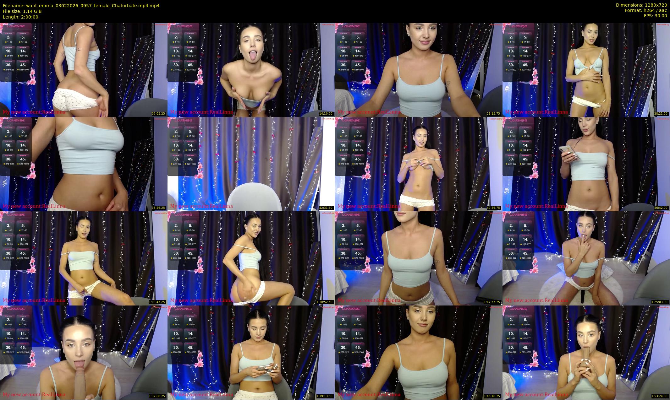 want_emma — 120 minute Chaturbate female cam show recording, 720p, Feb 3, 2026