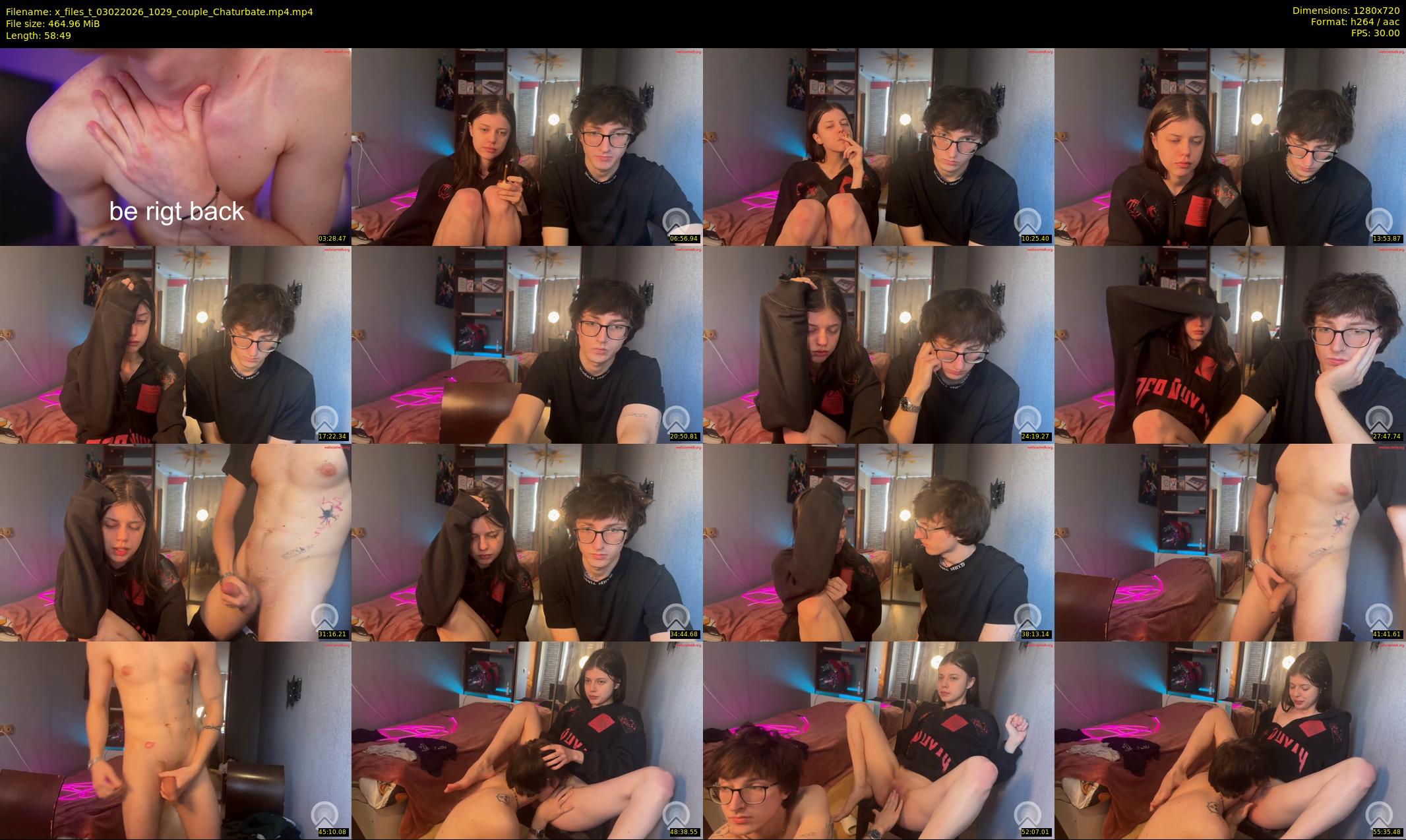 x_files_t — 59 minute Chaturbate couple cam show recording, 720p, Feb 3, 2026
