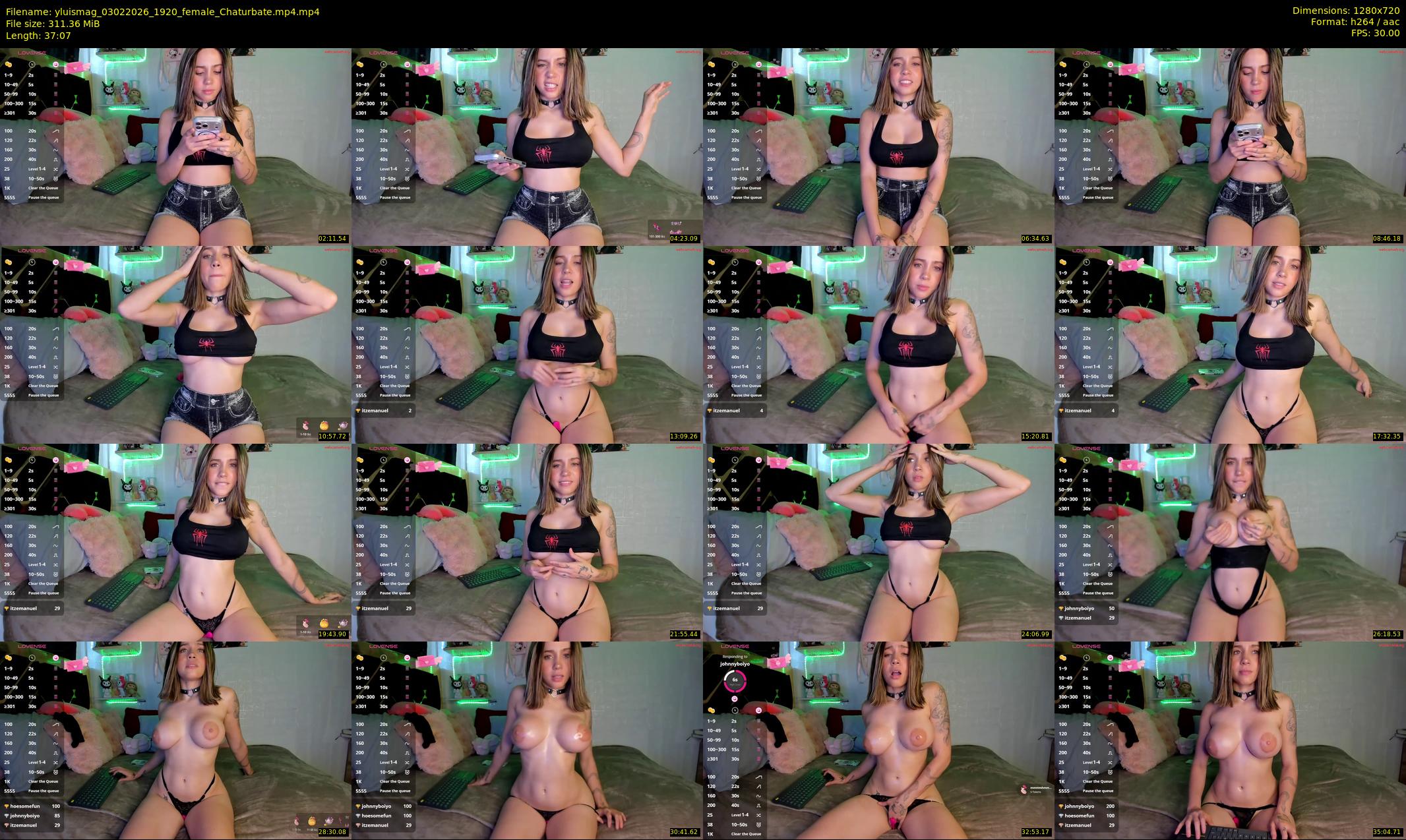 yluismag — 38 minute Chaturbate female cam show recording, 720p, Feb 3, 2026