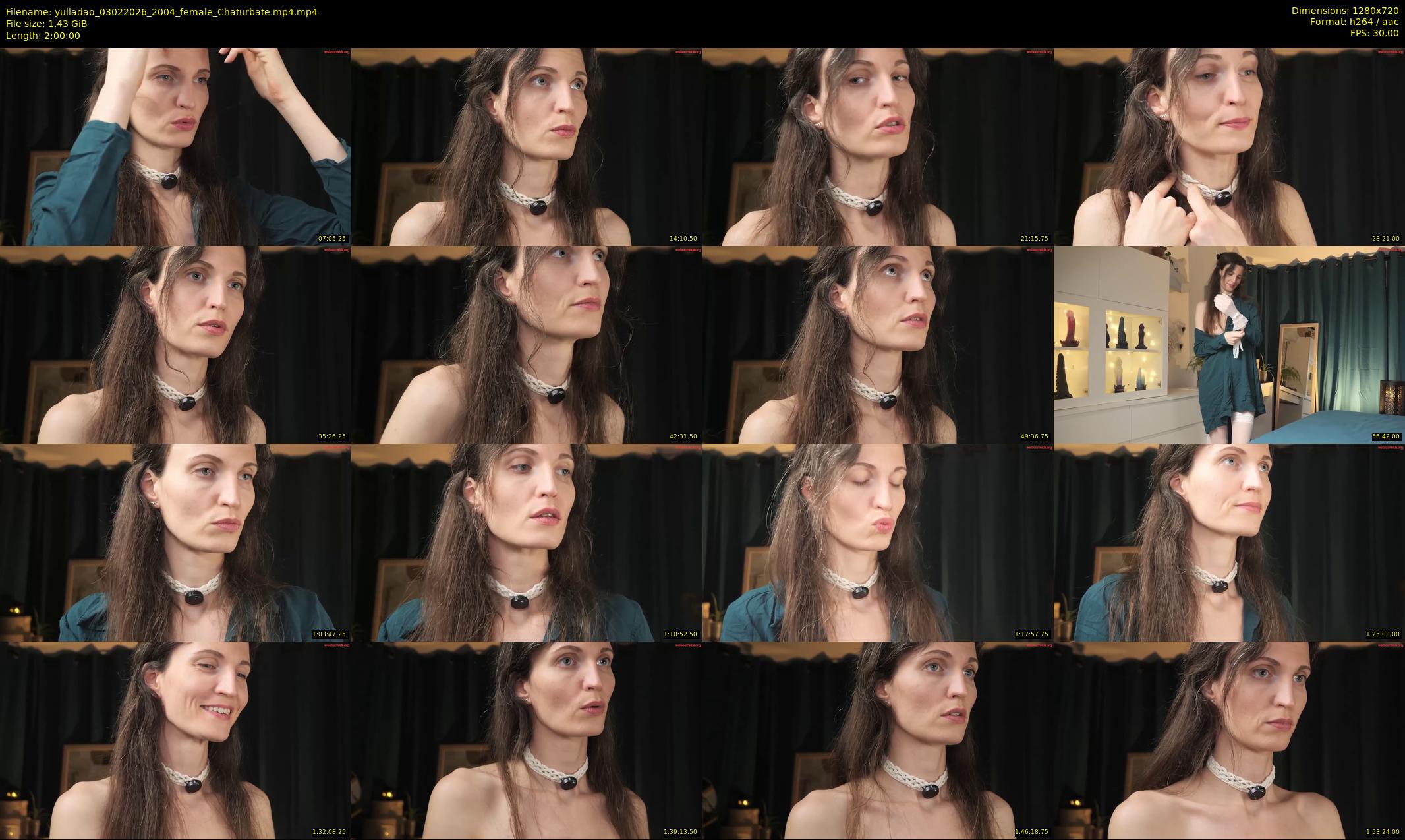 yulladao — 120 minute Chaturbate female cam show recording, 720p, Feb 3, 2026