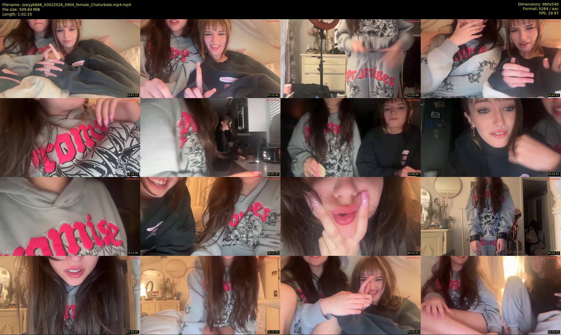 zoeyyb666 — 63 minute Chaturbate female cam show recording, 480p, Feb 3, 2026