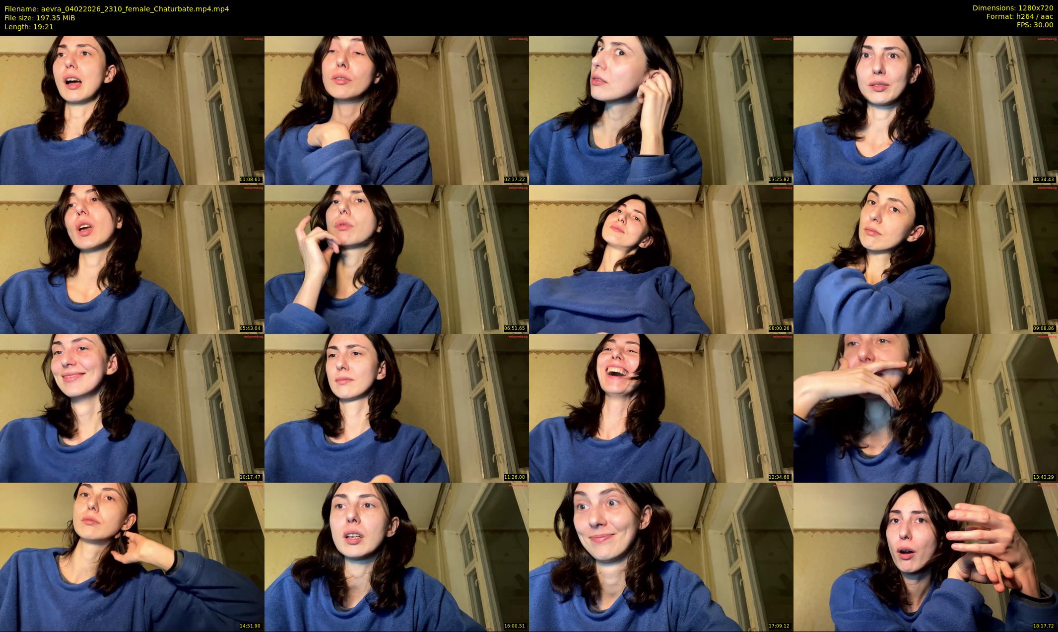 aevra — 20 minute Chaturbate female cam show recording, 720p, Feb 4, 2026