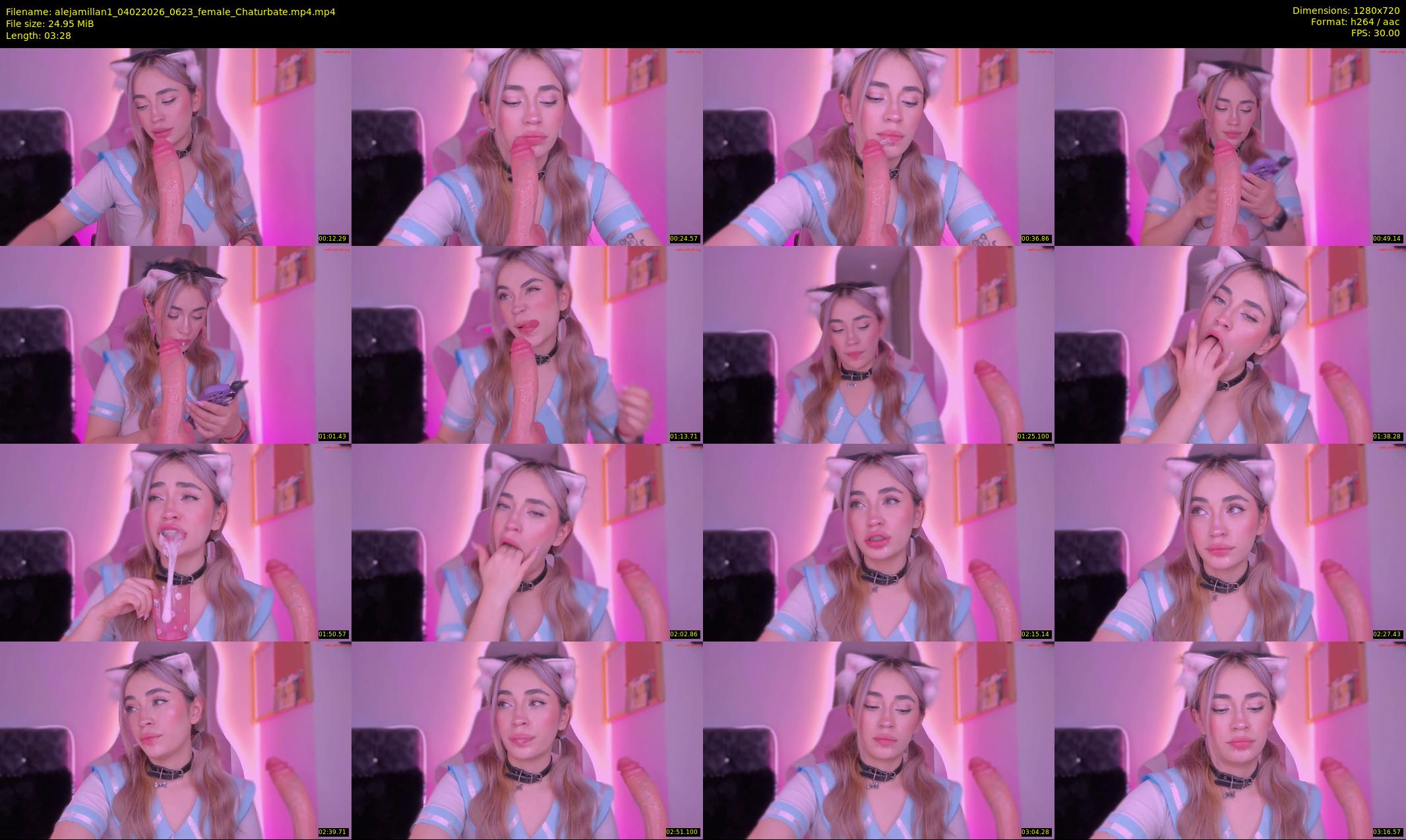 alejamillan1 — 4 minute Chaturbate female cam show recording, 720p, Feb 4, 2026