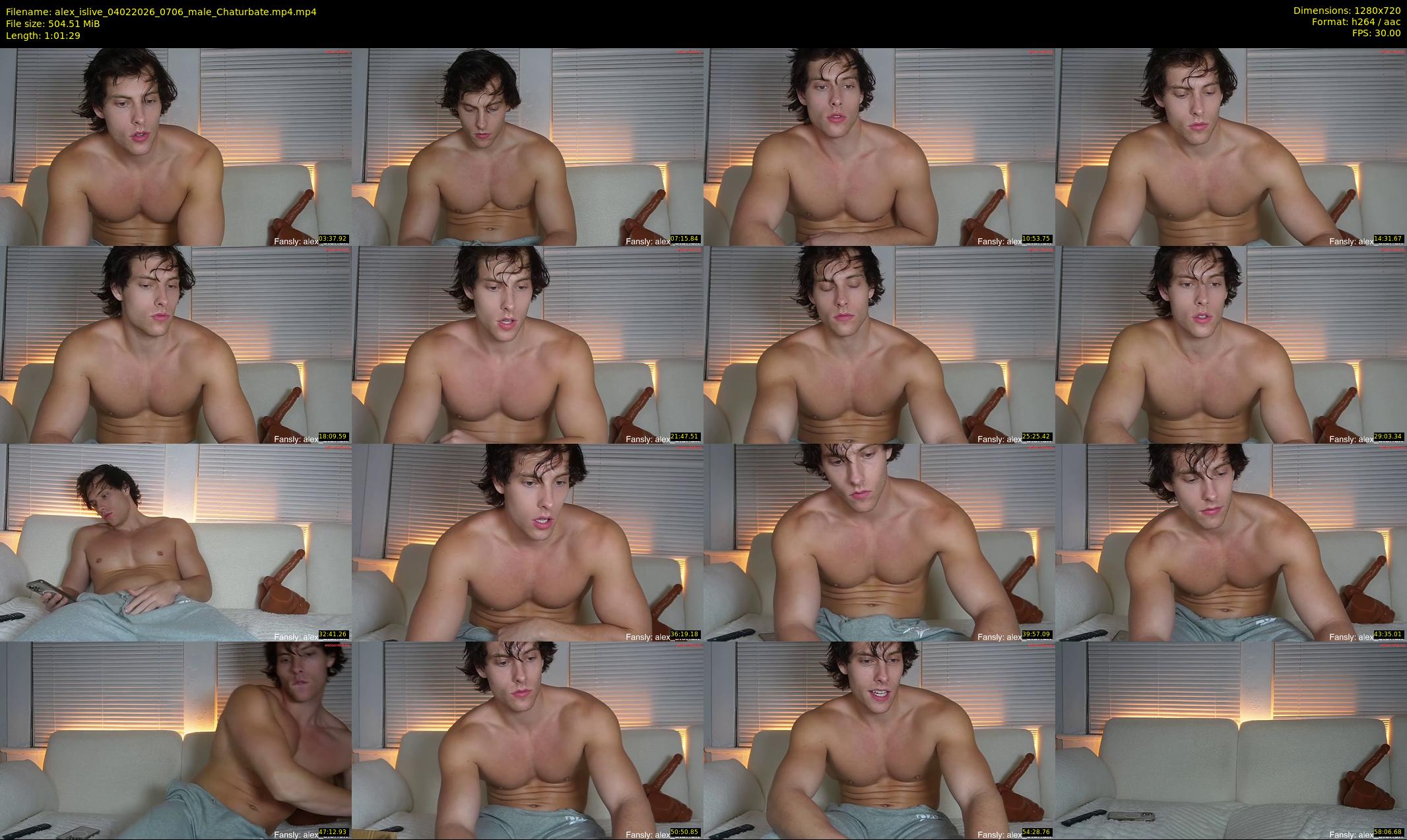 alex_islive — 62 minute Chaturbate male cam show recording, 720p, Feb 4, 2026