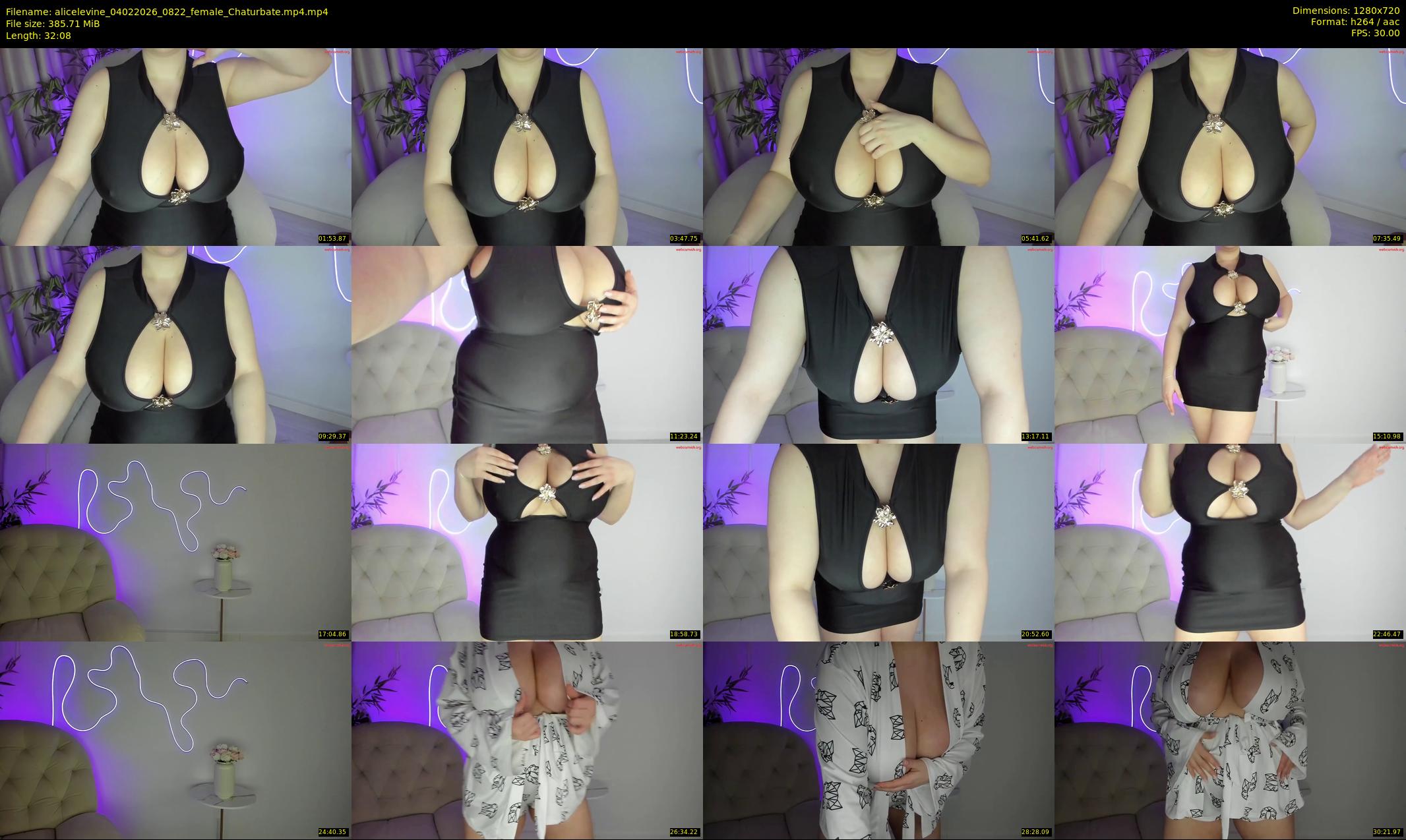 alicelevine — 33 minute Chaturbate female cam show recording, 720p, Feb 4, 2026