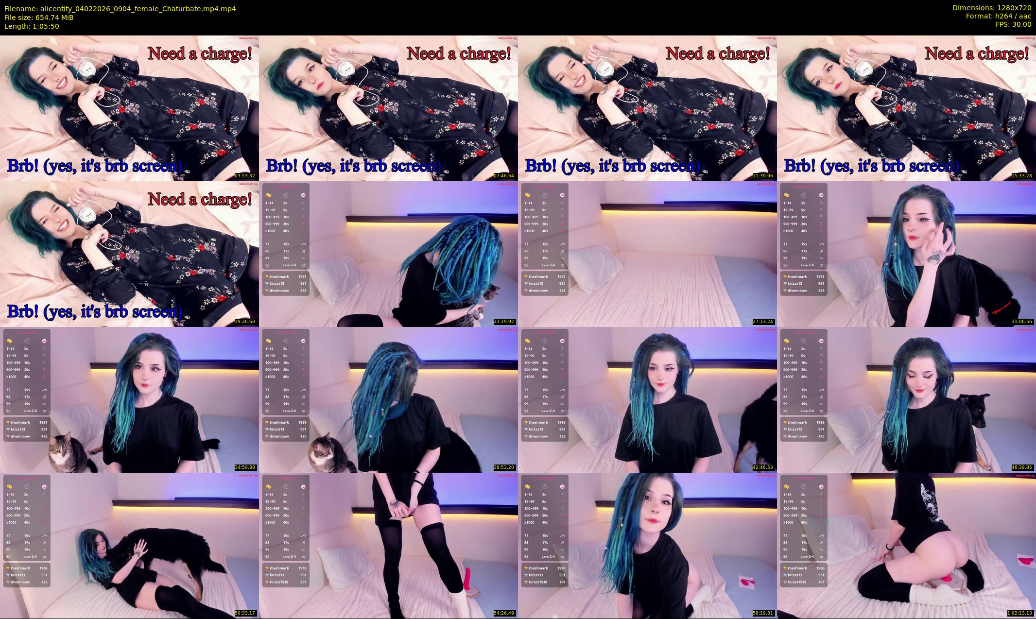alicentity — 66 minute Chaturbate female cam show recording, 720p, Feb 4, 2026