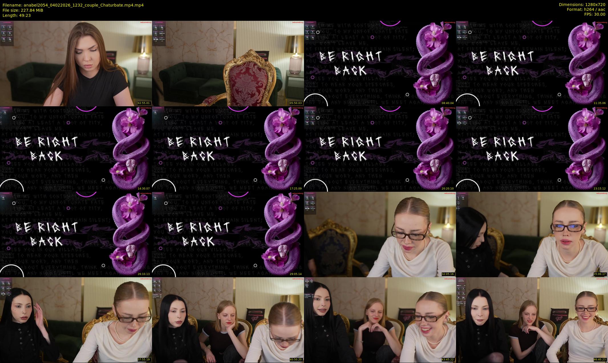 anabel2054 — 50 minute Chaturbate female cam show recording, 720p, Feb 4, 2026