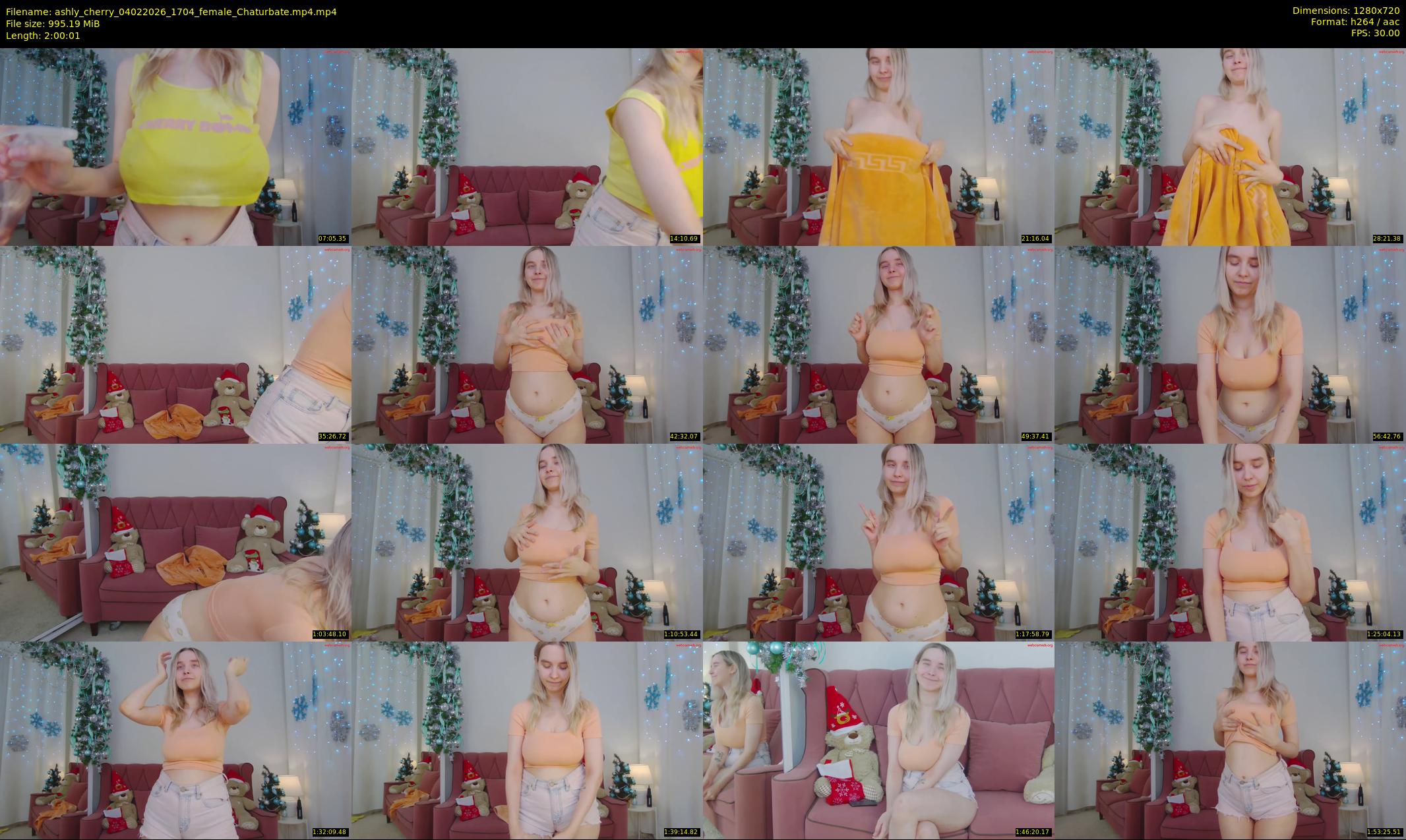 ashly_cherry — 121 minute Chaturbate female cam show recording, 720p, Feb 4, 2026