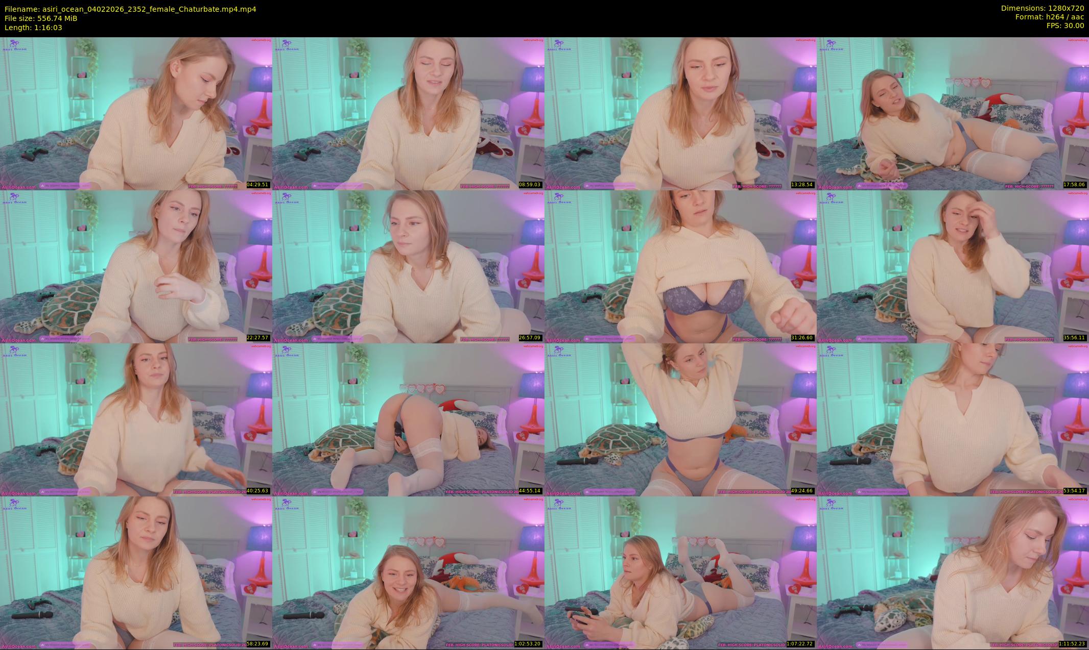 asiri_ocean — 77 minute Chaturbate female cam show recording, 720p, Feb 4, 2026