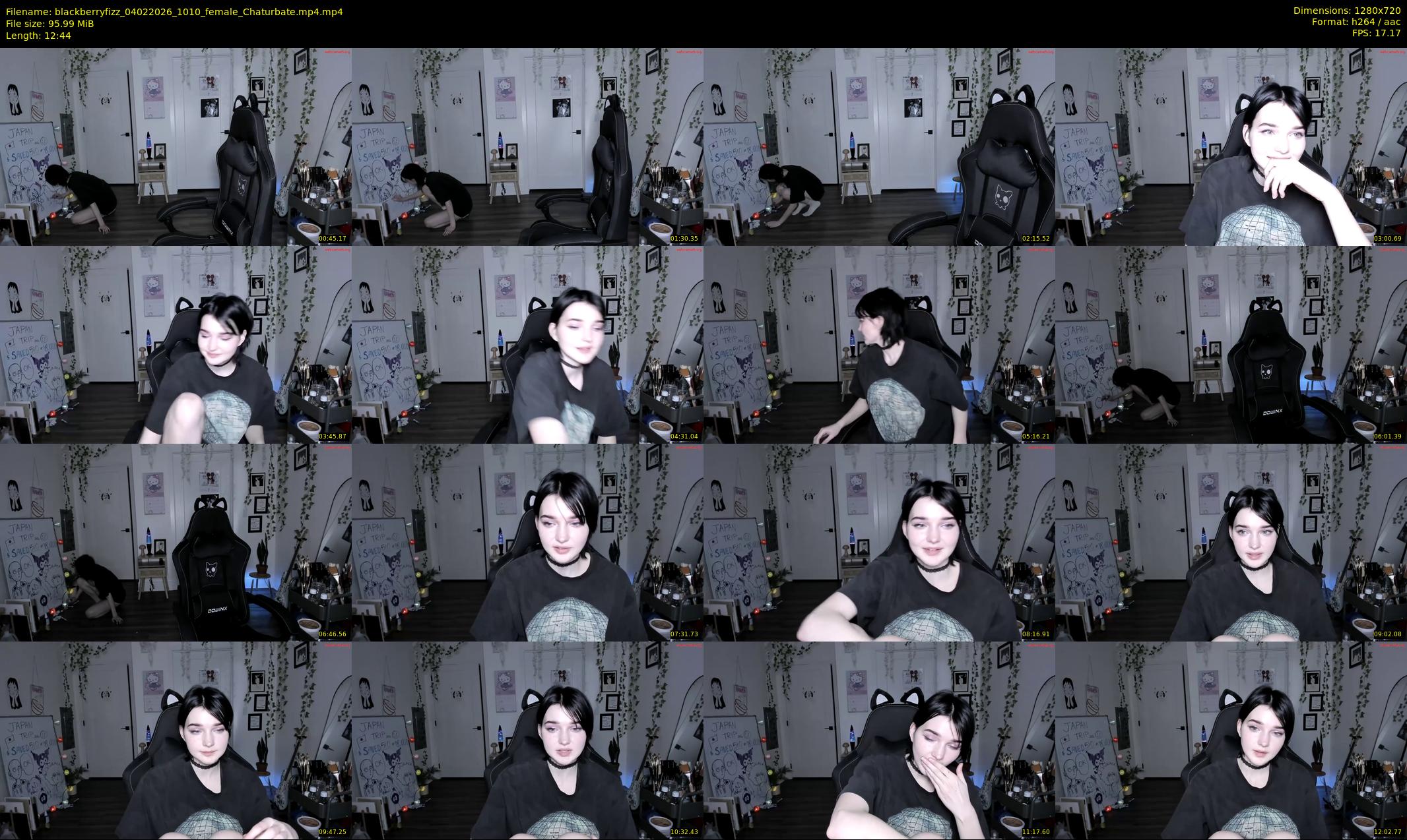 blackberryfizz — 13 minute Chaturbate female cam show recording, 720p, Feb 4, 2026