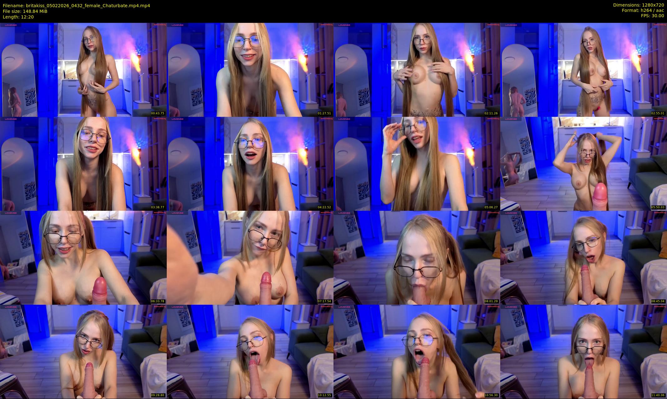 britakiss — 13 minute Chaturbate female cam show recording, 720p, Feb 5, 2026