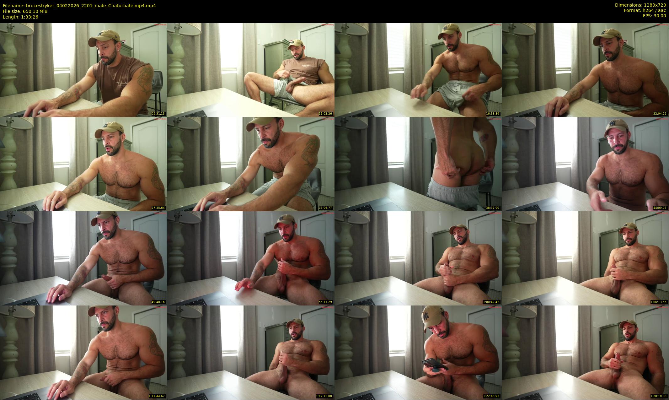 brucestryker — 94 minute Chaturbate male cam show recording, 720p, Feb 4, 2026