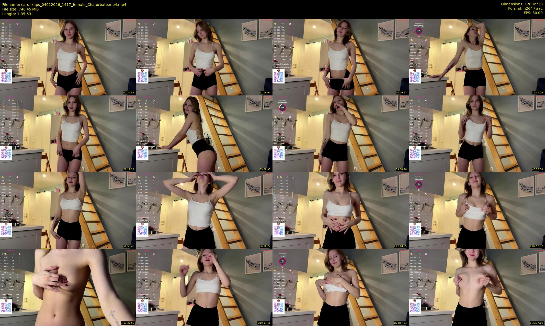 carollkaps — 96 minute Chaturbate female cam show recording, 720p, Feb 4, 2026