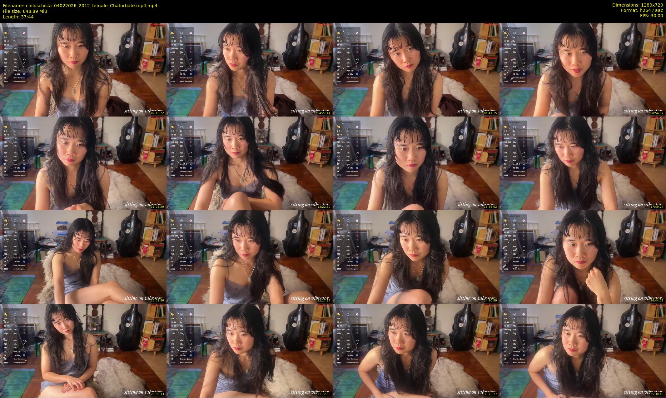 chiloschista — 38 minute Chaturbate female cam show recording, 720p, Feb 4, 2026