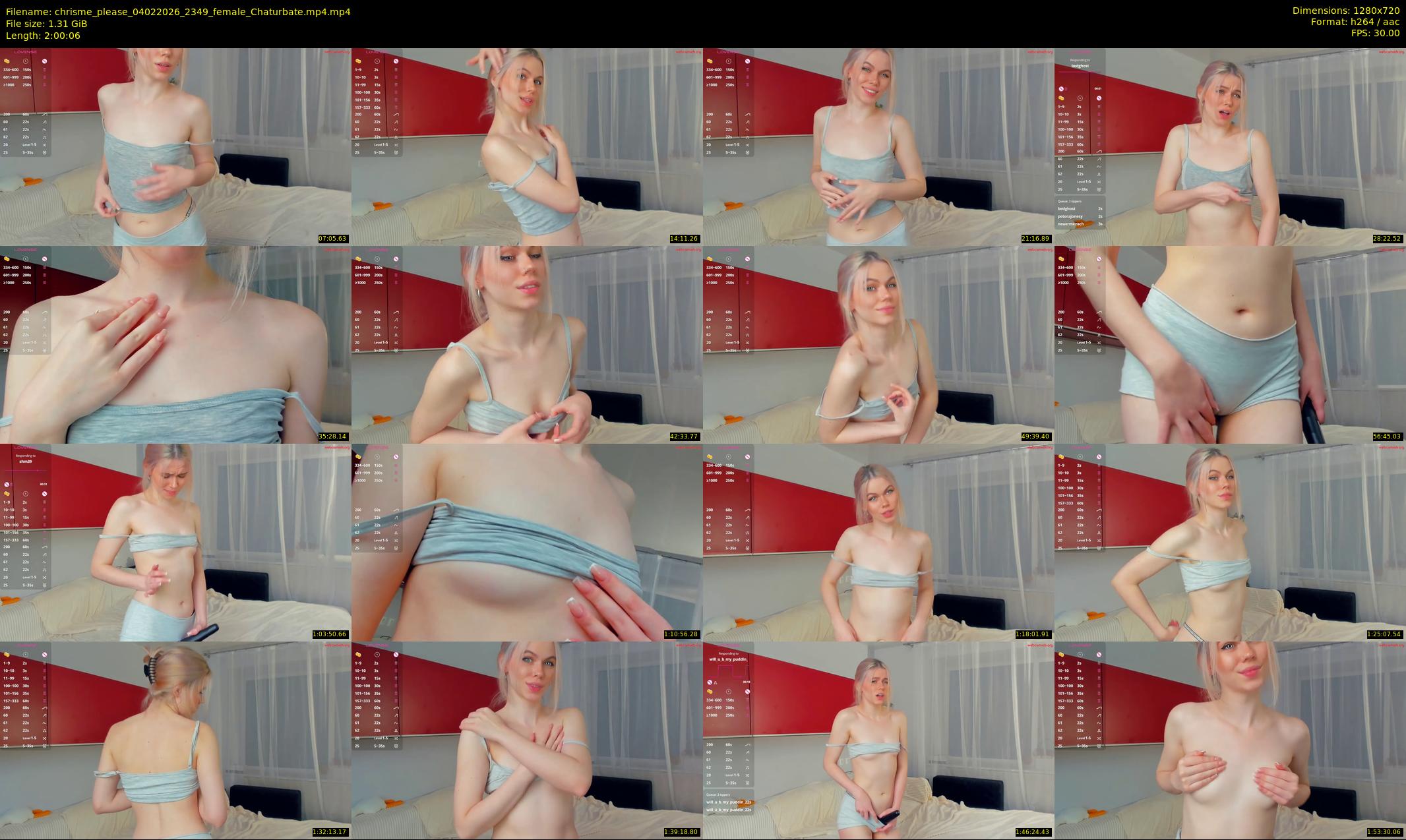 chrisme_please — 121 minute Chaturbate female cam show recording, 720p, Feb 4, 2026