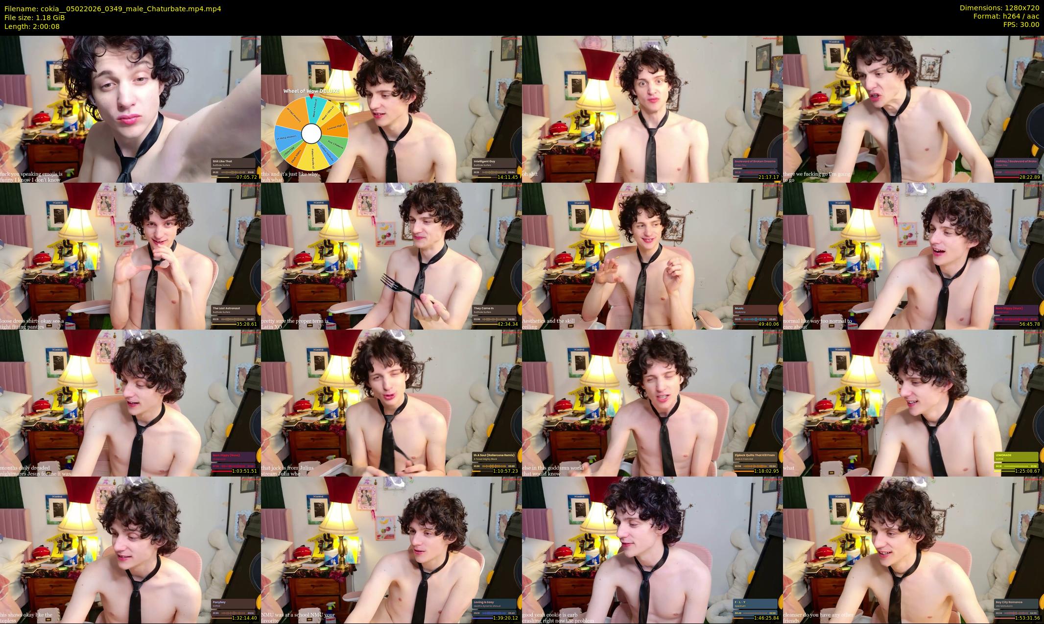 cokia_ — 121 minute Chaturbate male cam show recording, 720p, Feb 5, 2026