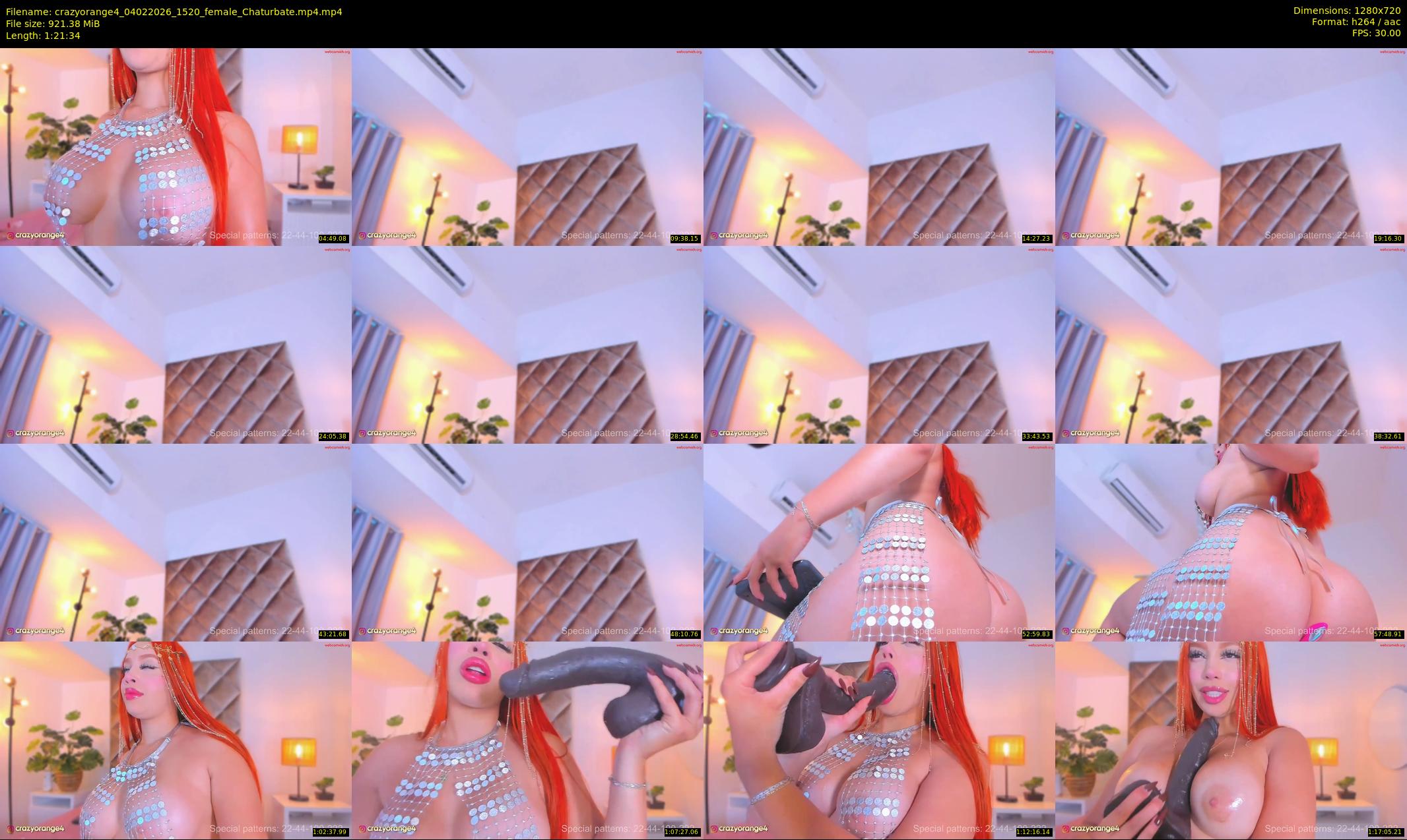 crazyorange4 — 82 minute Chaturbate female cam show recording, 720p, Feb 4, 2026