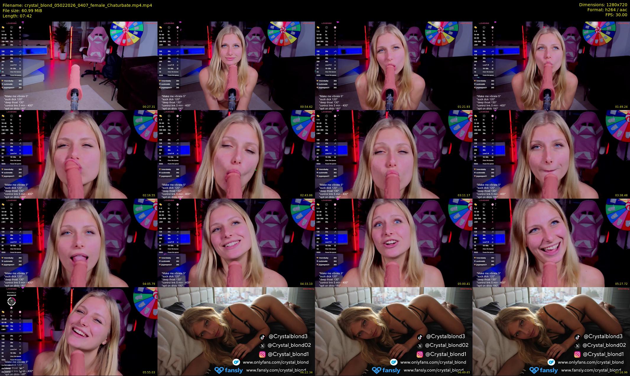 crystal_blond — 8 minute Chaturbate female cam show recording, 720p, Feb 5, 2026