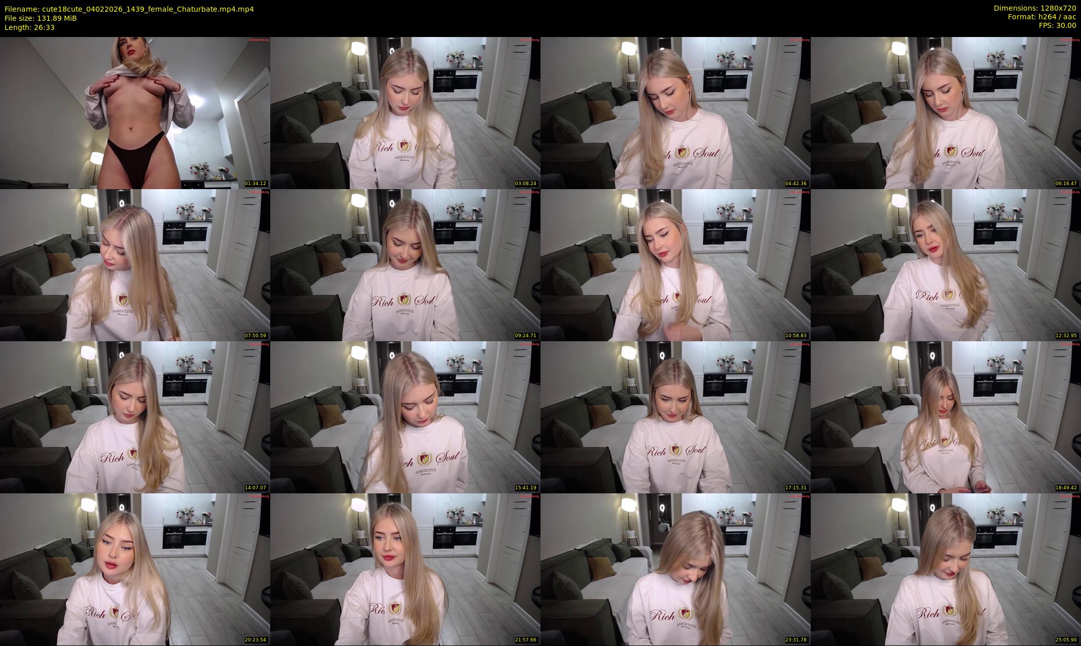 cute18cute — 27 minute Chaturbate female cam show recording, 720p, Feb 4, 2026