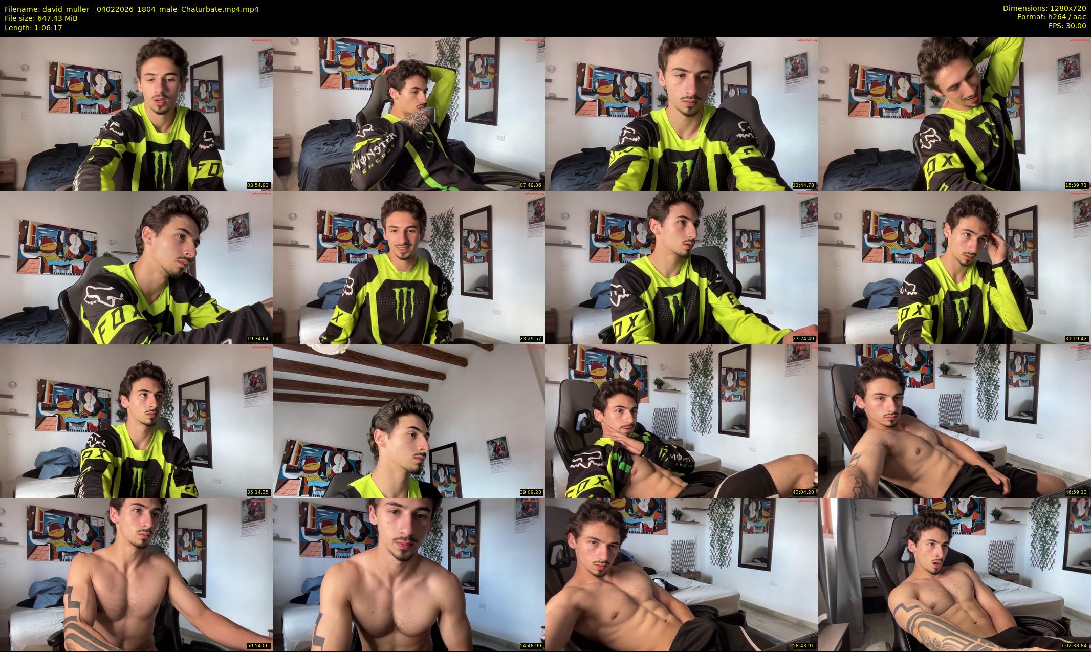 david_muller_ — 67 minute Chaturbate male cam show recording, 720p, Feb 4, 2026
