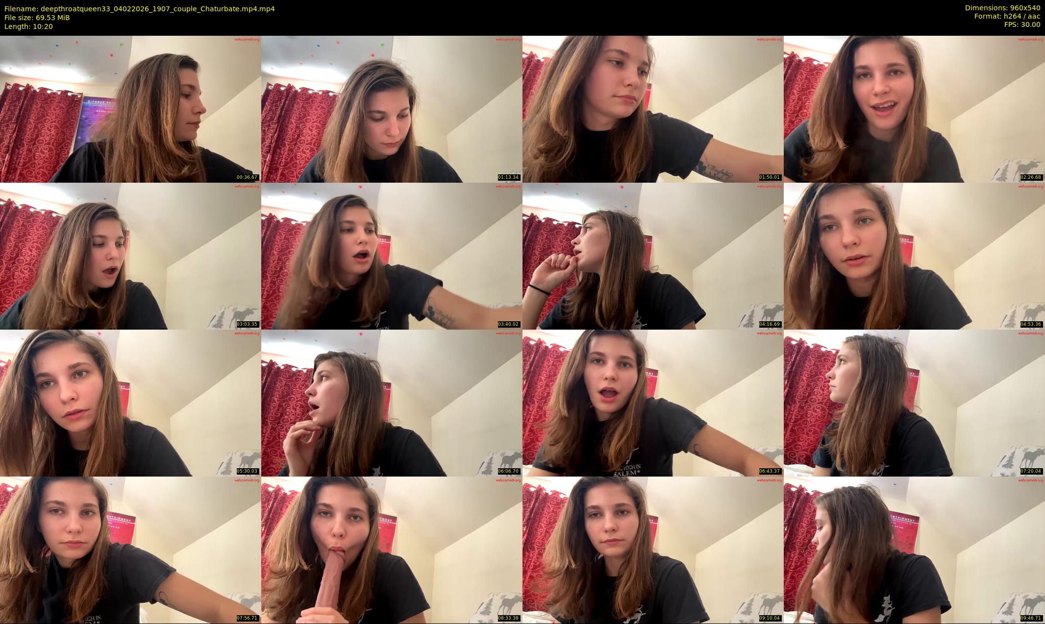 deepthroatqueen33 — 11 minute Chaturbate female cam show recording, 480p, Feb 4, 2026