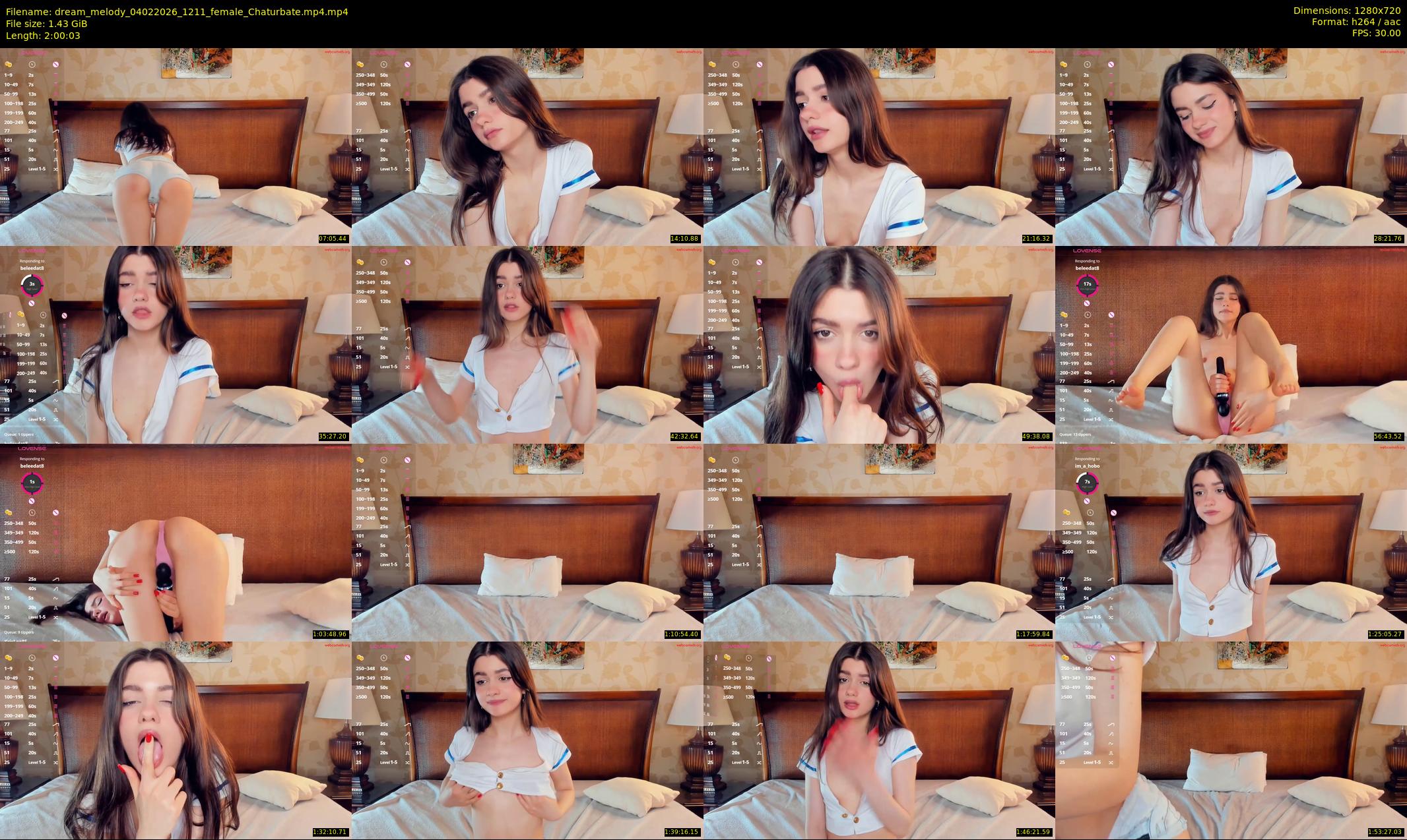 dream_melody — 121 minute Chaturbate female cam show recording, 720p, Feb 4, 2026