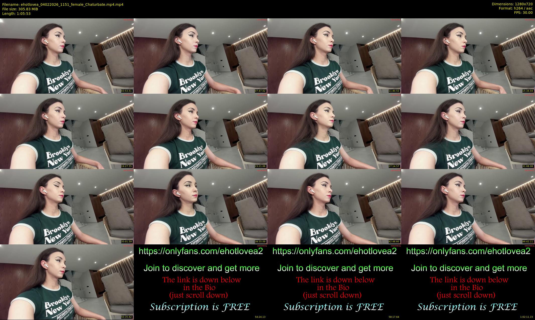 ehotlovea — 66 minute Chaturbate female cam show recording, 720p, Feb 4, 2026