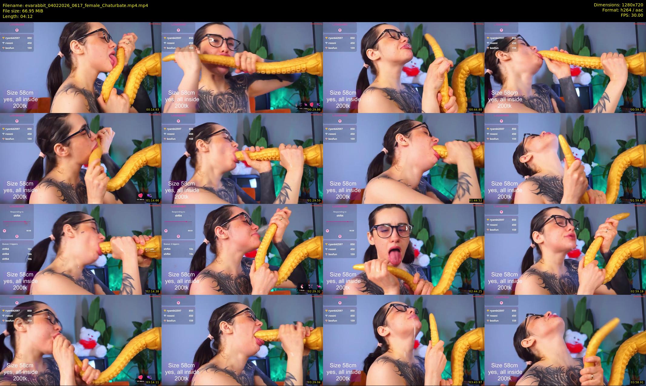 evarabbit — 5 minute Chaturbate female cam show recording, 720p, Feb 4, 2026