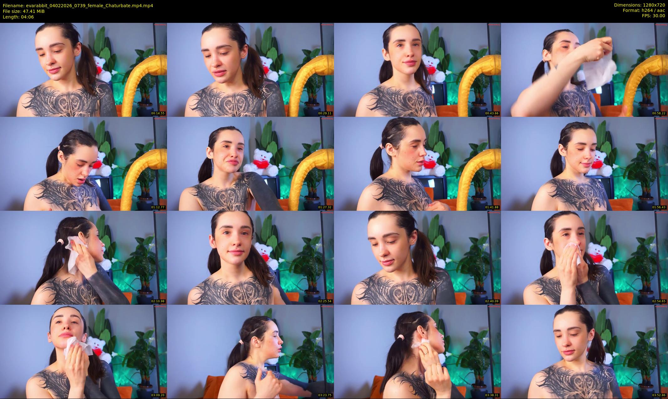 evarabbit — 5 minute Chaturbate female cam show recording, 720p, Feb 4, 2026