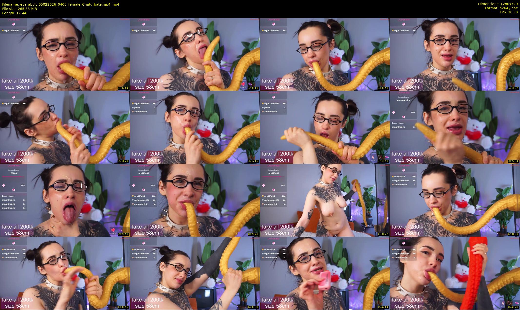 evarabbit — 18 minute Chaturbate female cam show recording, 720p, Feb 5, 2026
