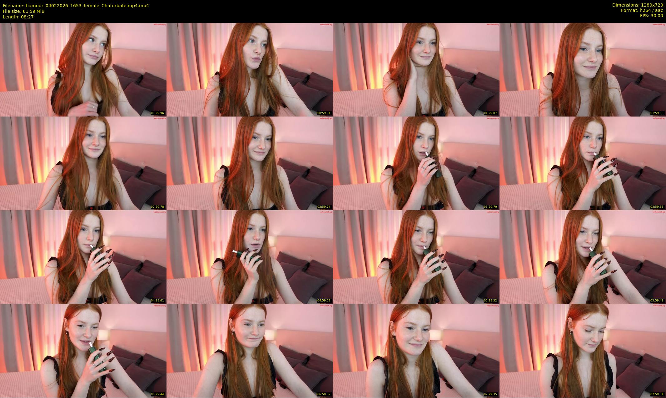 fiamoor — 9 minute Chaturbate female cam show recording, 720p, Feb 4, 2026