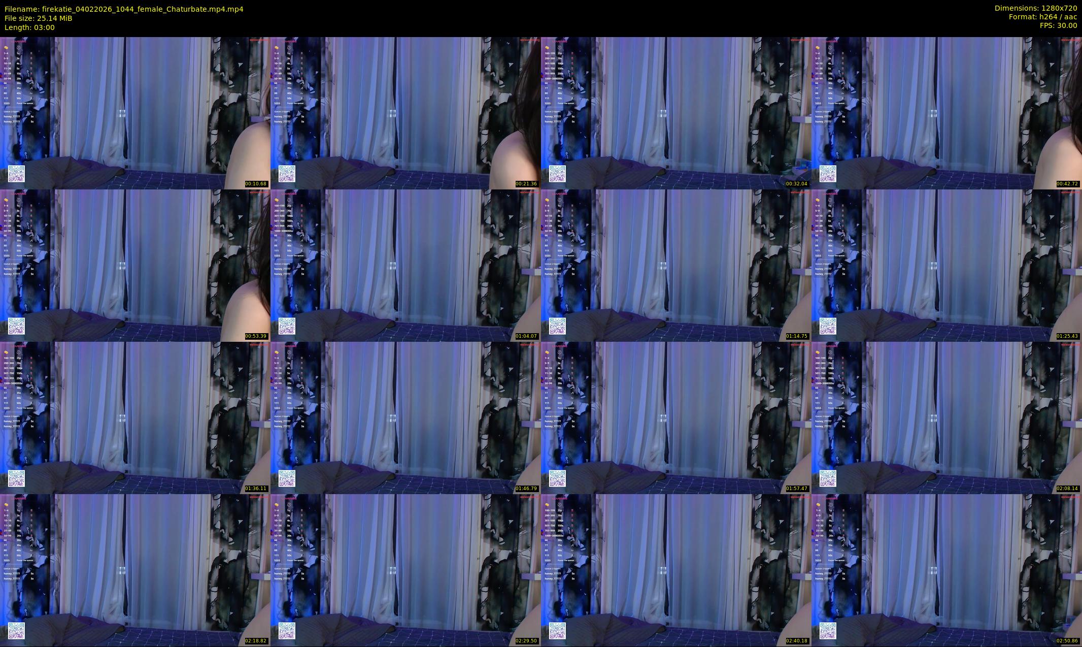 firekatie — 3 minute Chaturbate female cam show recording, 720p, Feb 4, 2026