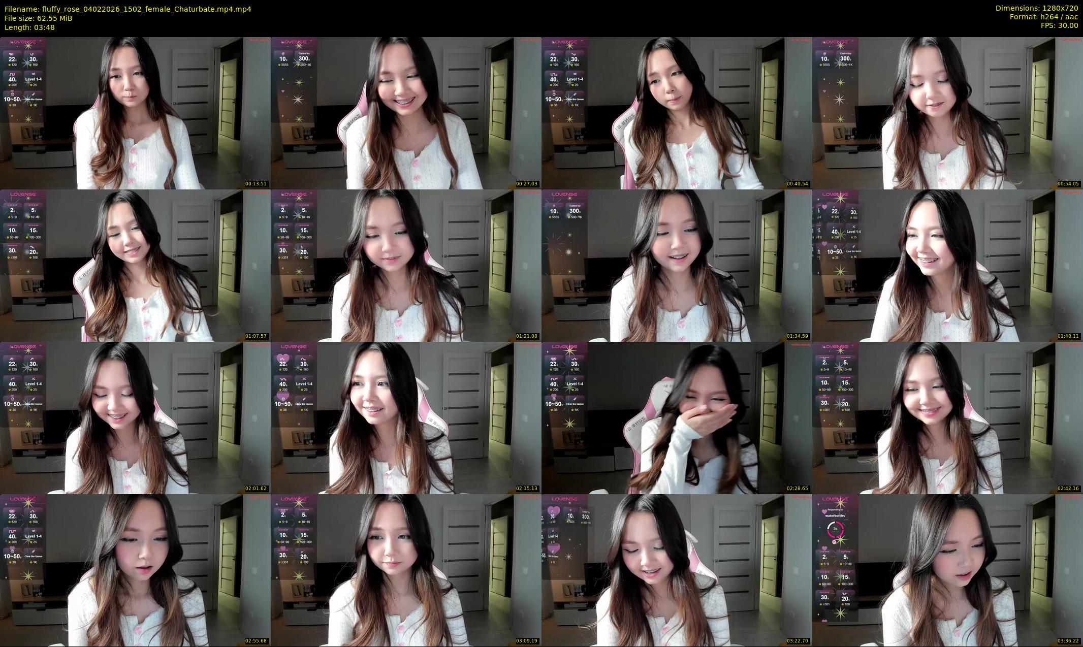 fluffy_rose — 4 minute Chaturbate female cam show recording, 720p, Feb 4, 2026