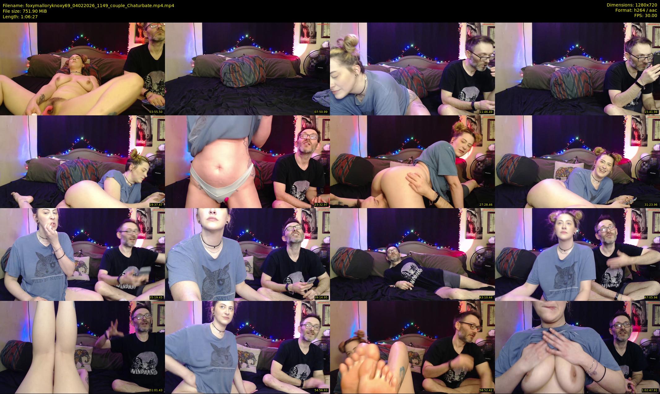 foxymalloryknoxy69 — 67 minute Chaturbate couple cam show recording, 720p, Feb 4, 2026