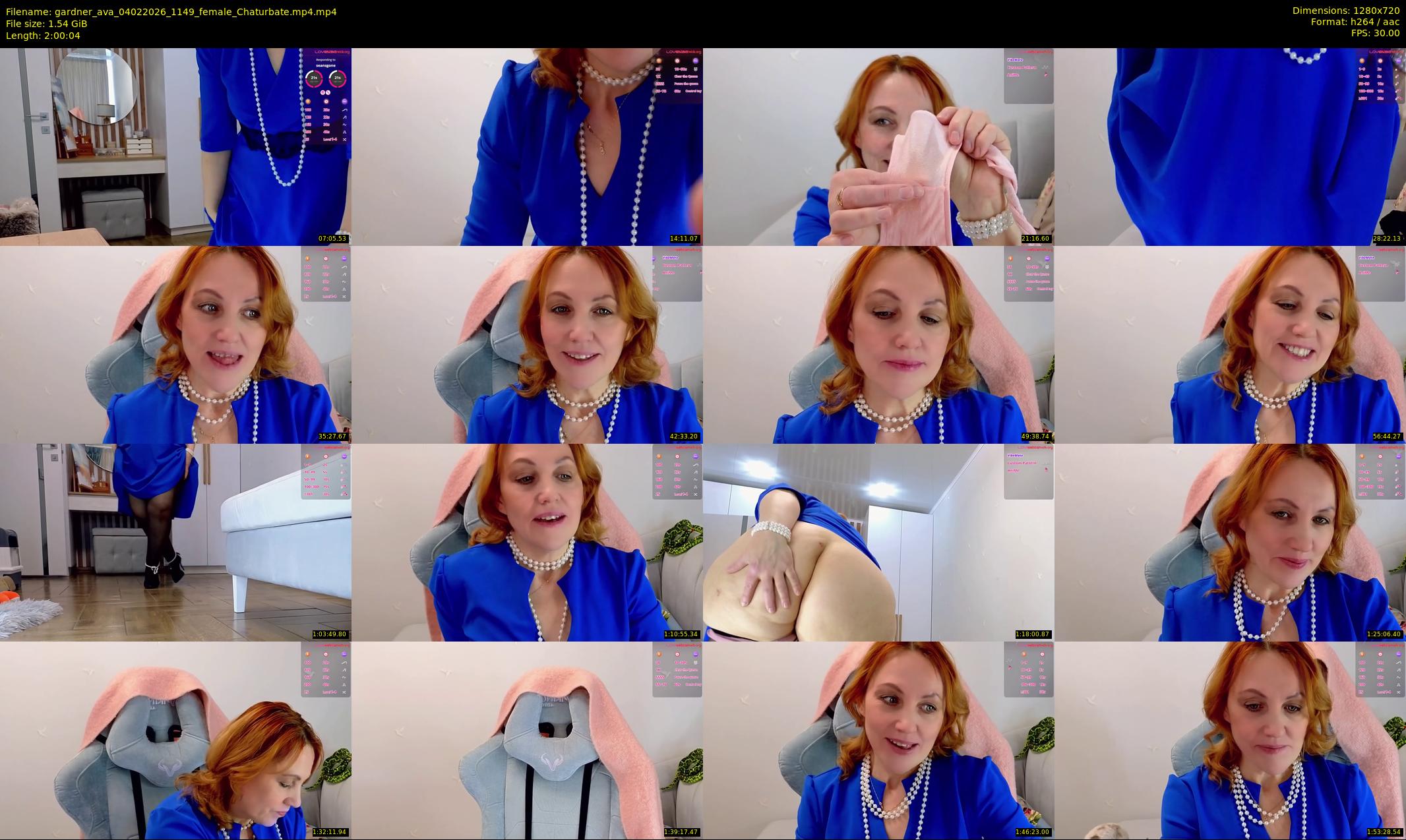 gardner_ava — 121 minute Chaturbate female cam show recording, 720p, Feb 4, 2026