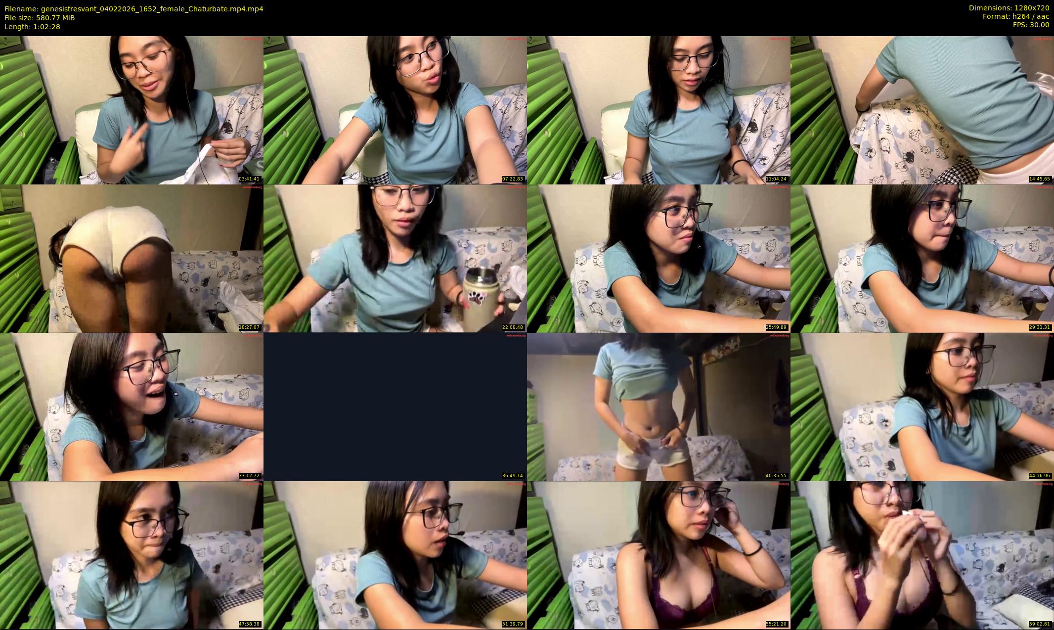 genesistresvant — 63 minute Chaturbate female cam show recording, 720p, Feb 4, 2026