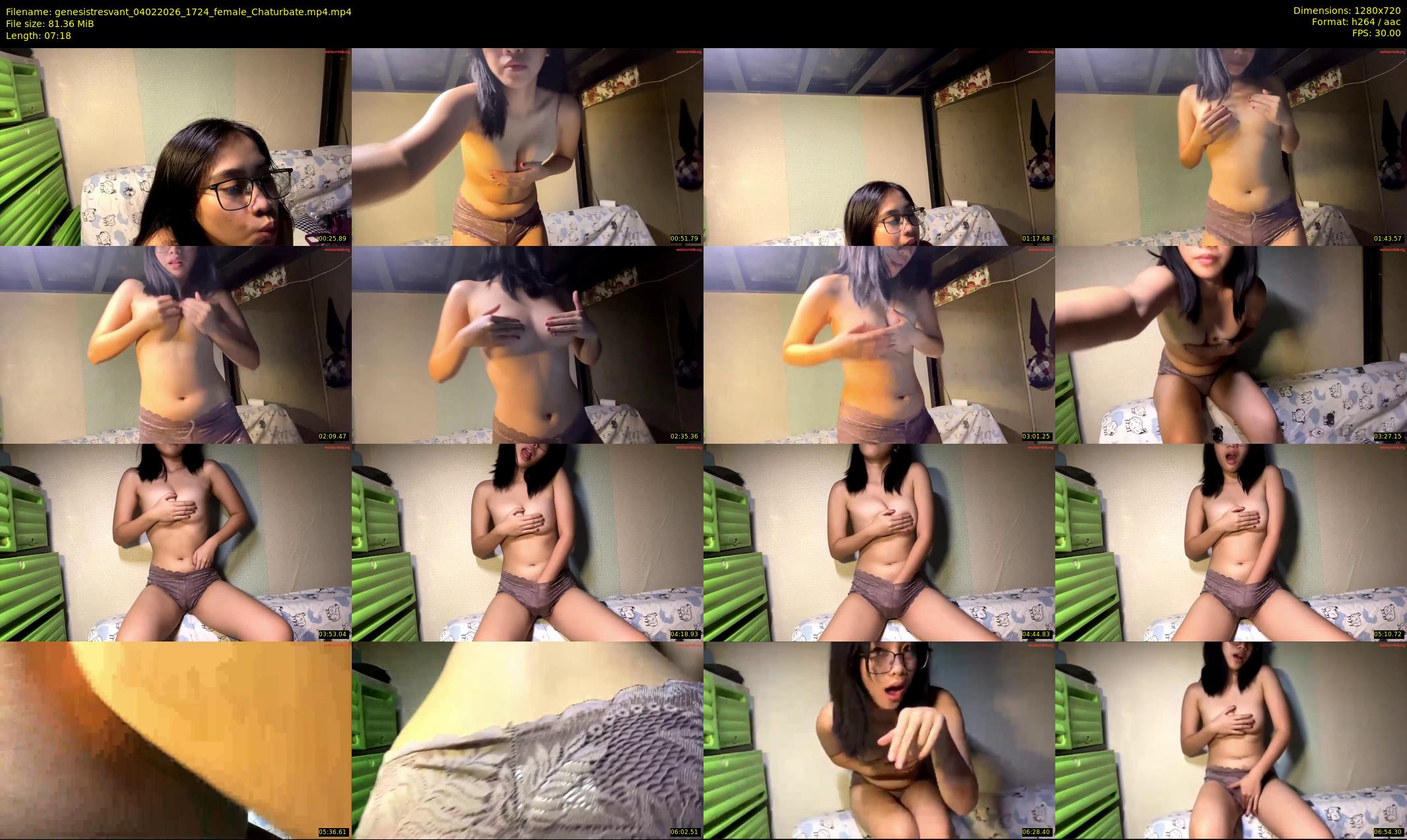 genesistresvant — 8 minute Chaturbate female cam show recording, 720p, Feb 4, 2026