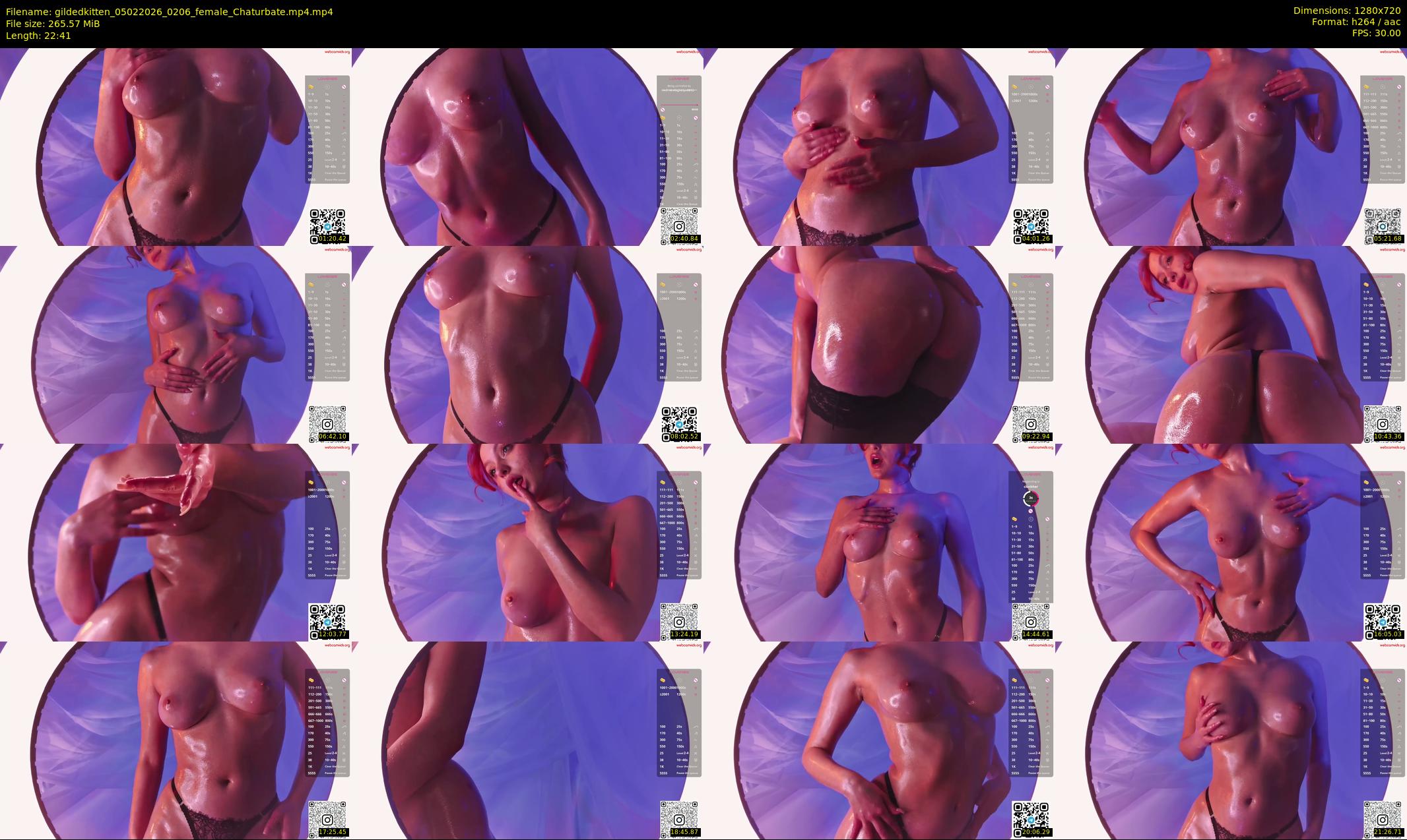 gildedkitten — 23 minute Chaturbate female cam show recording, 720p, Feb 5, 2026