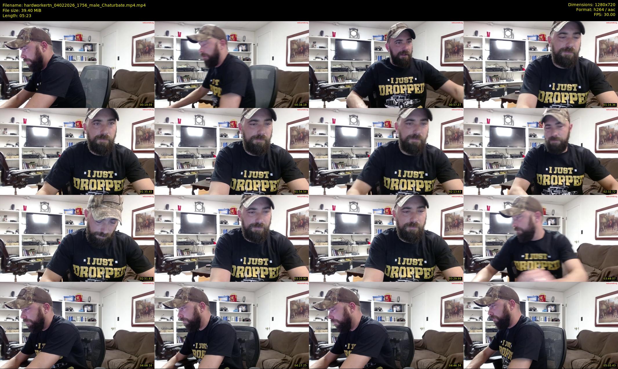 hardworkertn — 6 minute Chaturbate male cam show recording, 720p, Feb 4, 2026