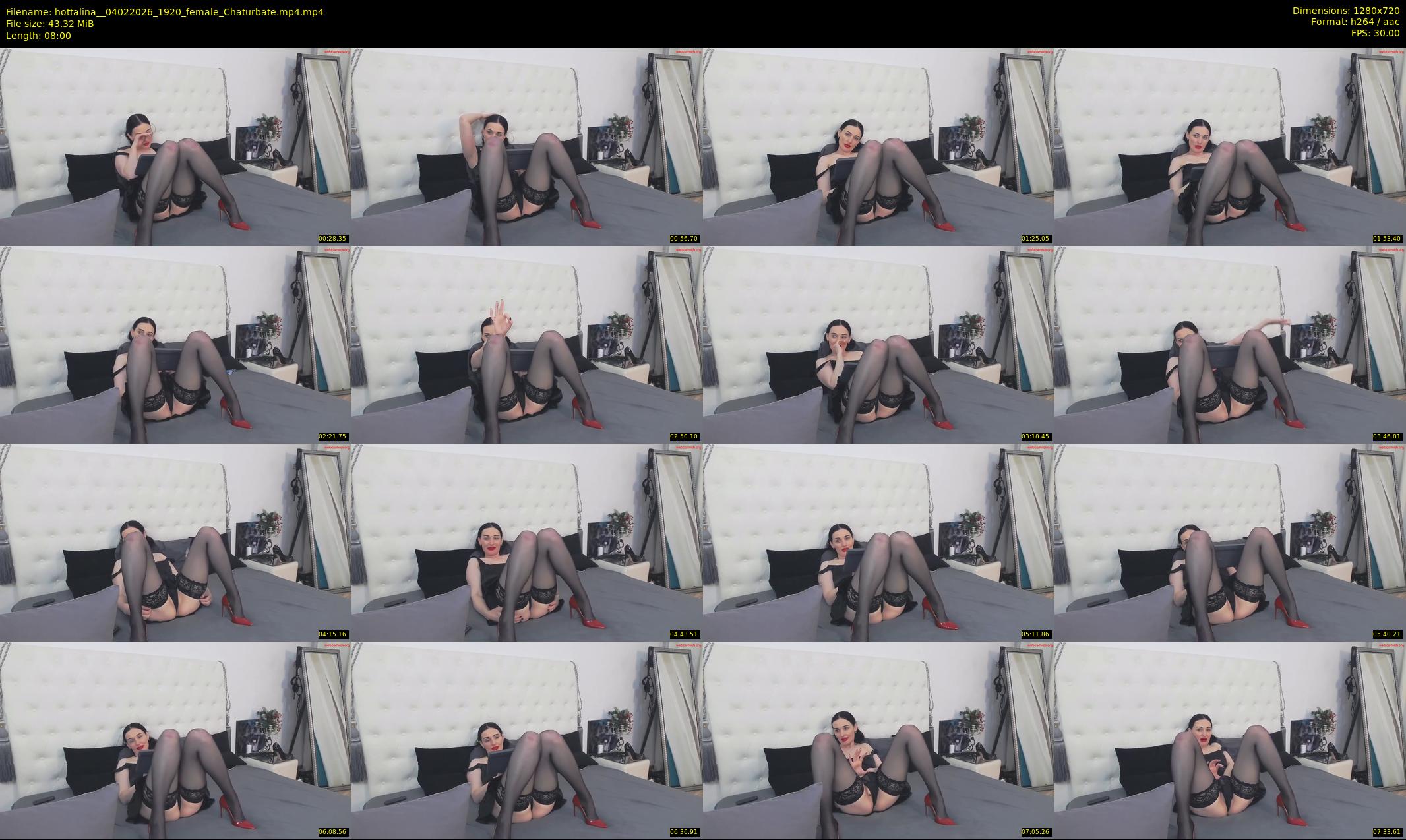 hottalina_ — 8 minute Chaturbate female cam show recording, 720p, Feb 4, 2026