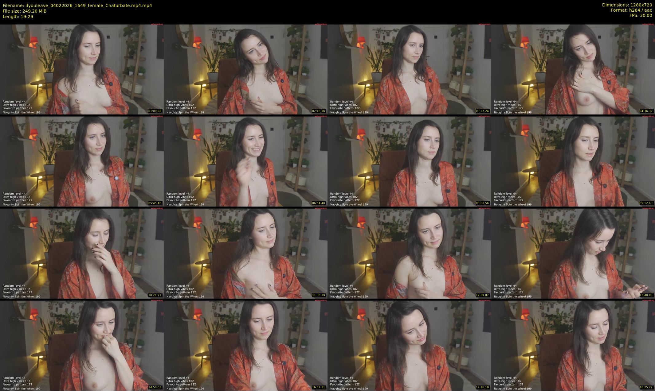 ifyouleave — 20 minute Chaturbate female cam show recording, 720p, Feb 4, 2026
