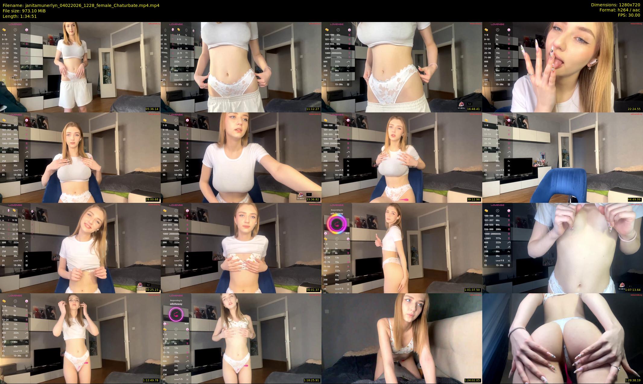 janitamunerlyn — 95 minute Chaturbate female cam show recording, 720p, Feb 4, 2026