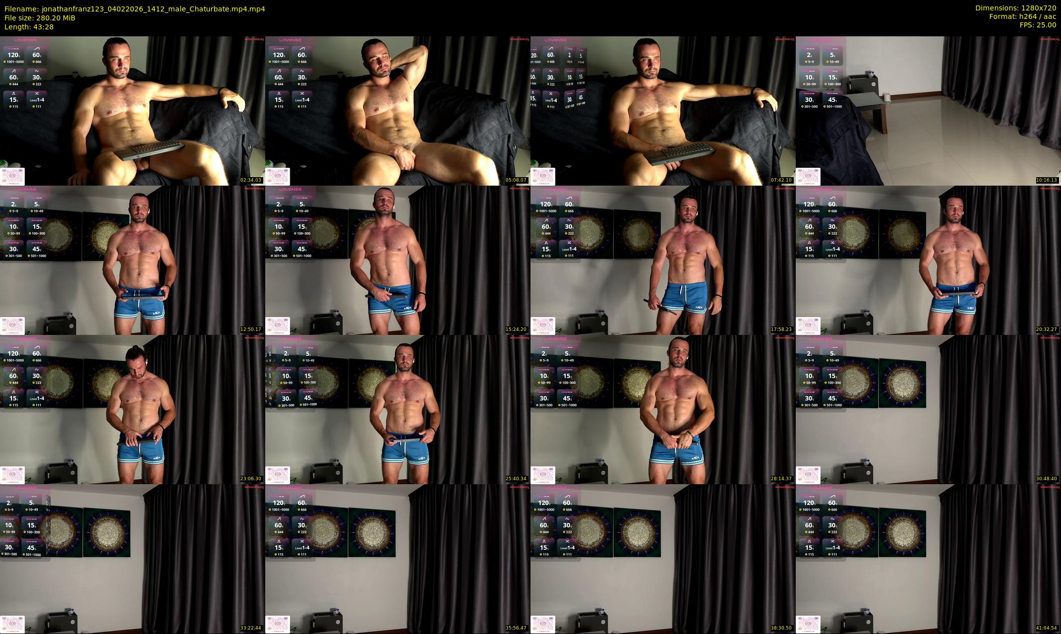 jonathanfranz123 — 44 minute Chaturbate male cam show recording, 720p, Feb 4, 2026