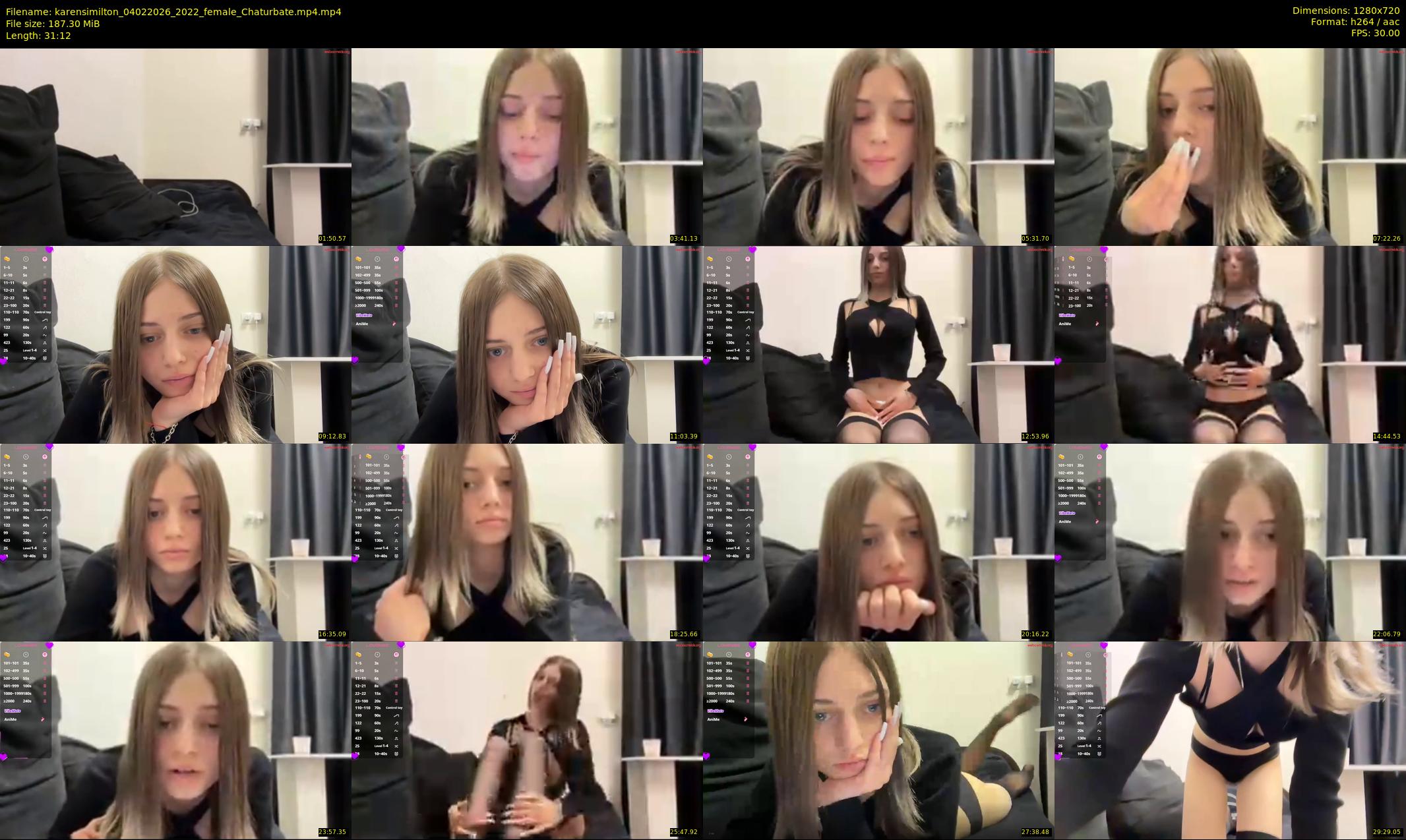 karensimilton — 32 minute Chaturbate female cam show recording, 720p, Feb 4, 2026