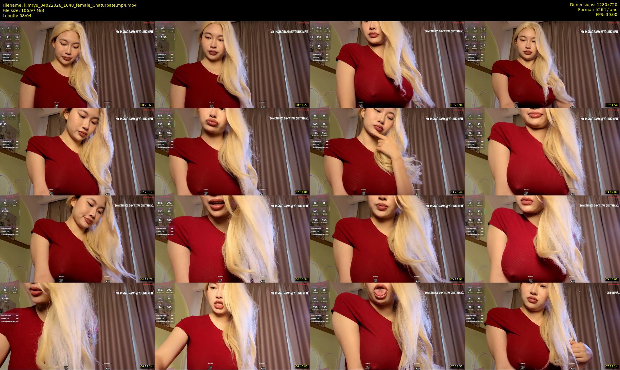 kimryu — 9 minute Chaturbate female cam show recording, 720p, Feb 4, 2026
